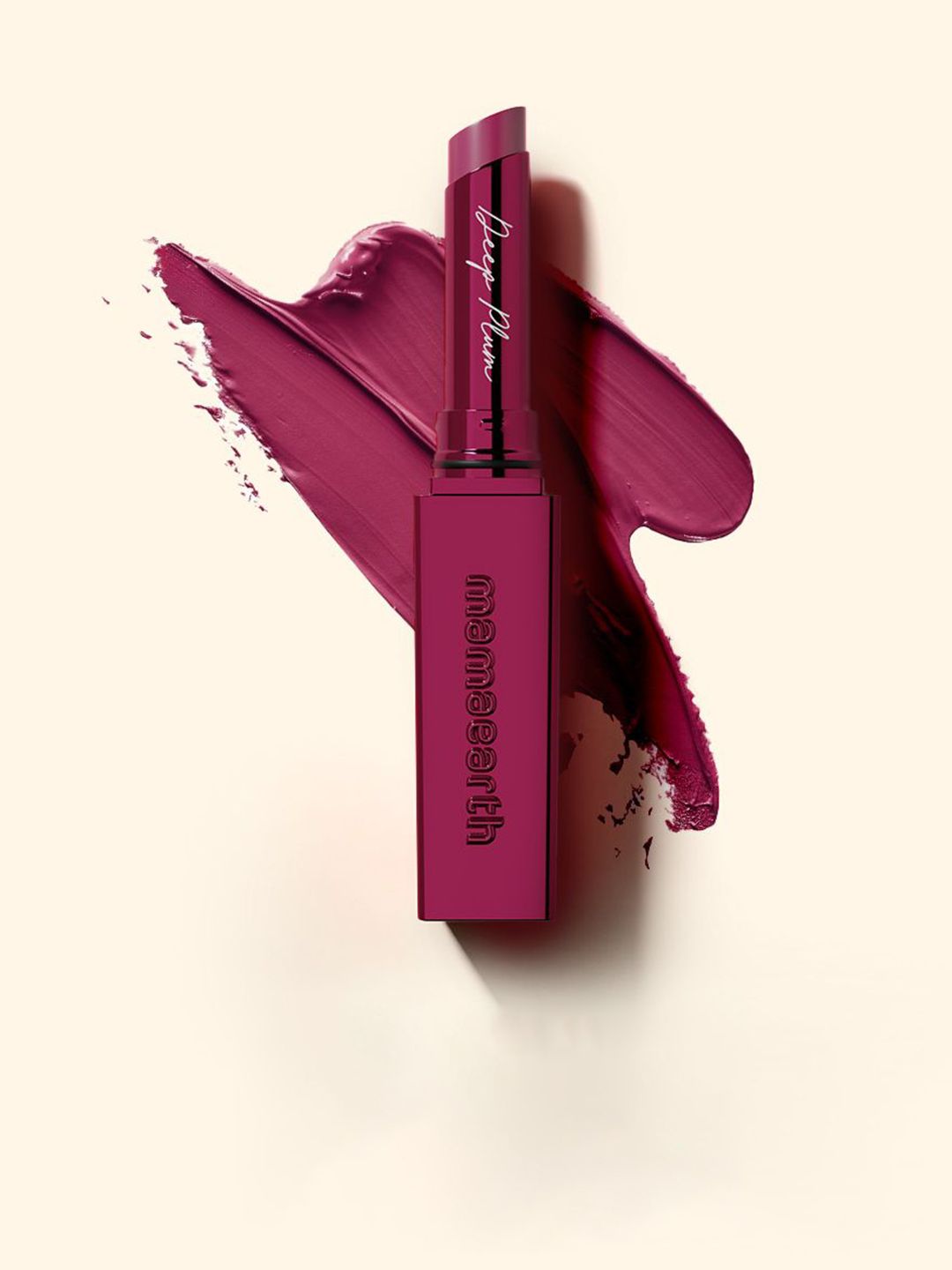 Mamaearth Long Lasting Matte Long Stay Lipstick - 2g - Deep Plum-image-1