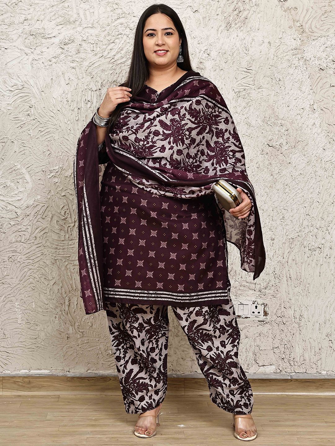 Roly Poly Women Ethnic Motif Printed Regular Kurta with Salwar & Dupatta