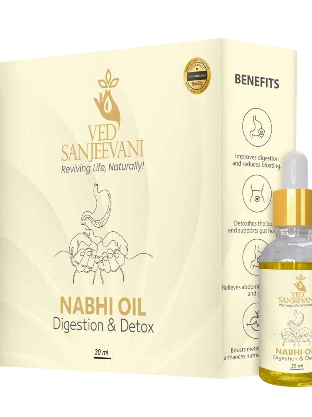 Ved Sanjeevani Digestion & Detox Nabhi Oil- 30 ml