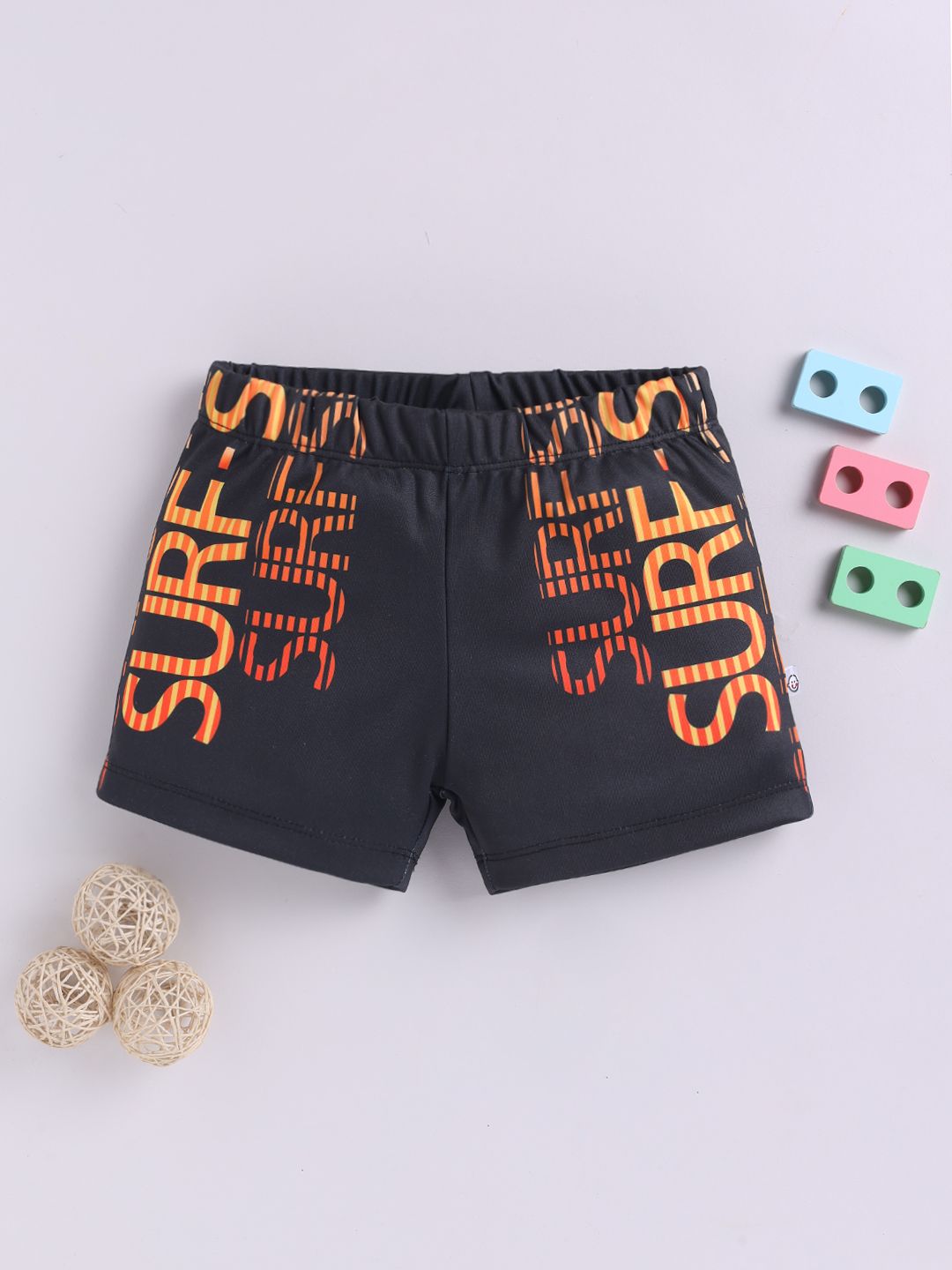 YK X Tinyo Boys Relaxed Fit Typography Printed Sports Shorts-picture-16