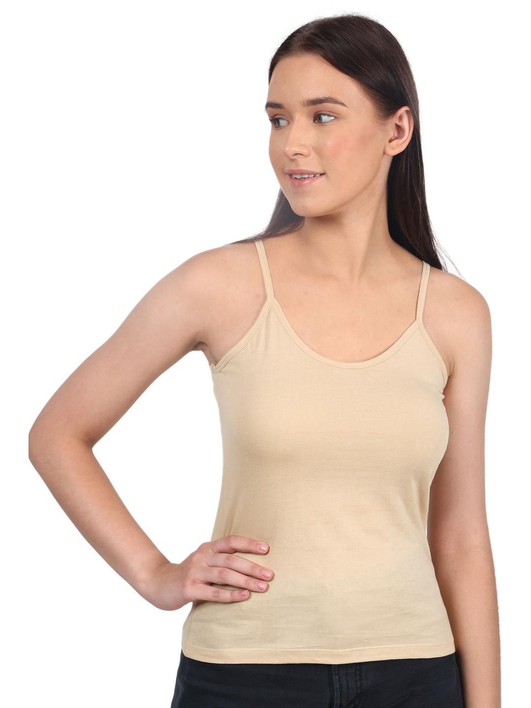 VANILA Women Pack Of 3 Cotton Camisoles-picture-3