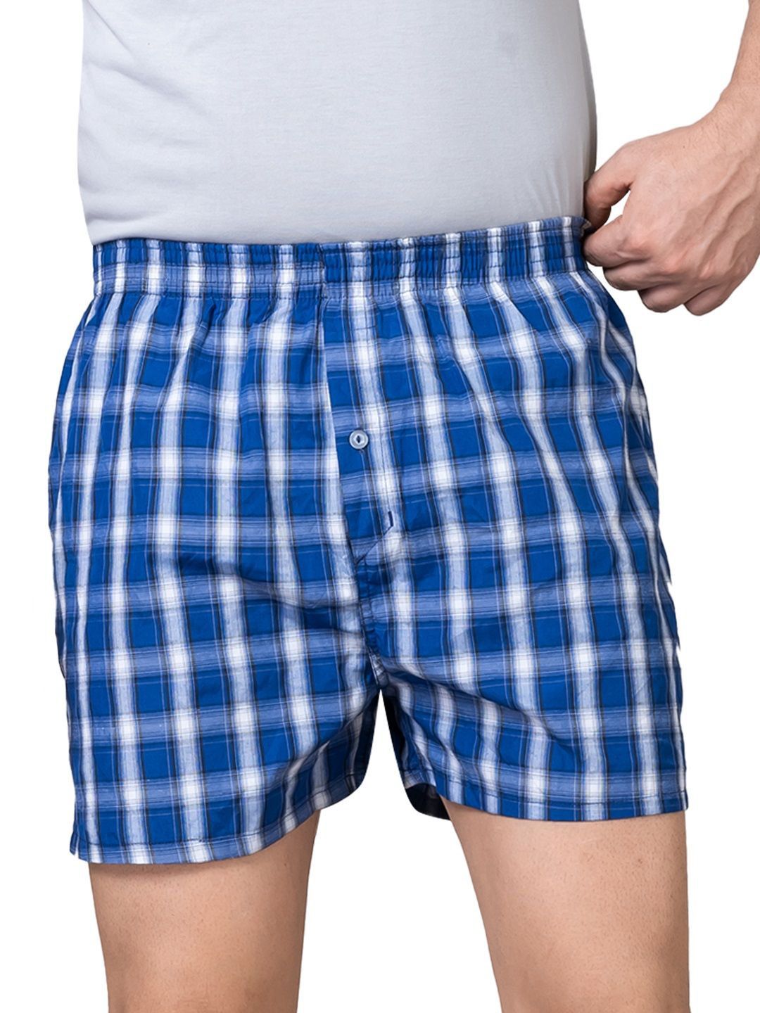 Zaahii Checked Mid-Rise BoxersZHMENBOXER06S-image-33