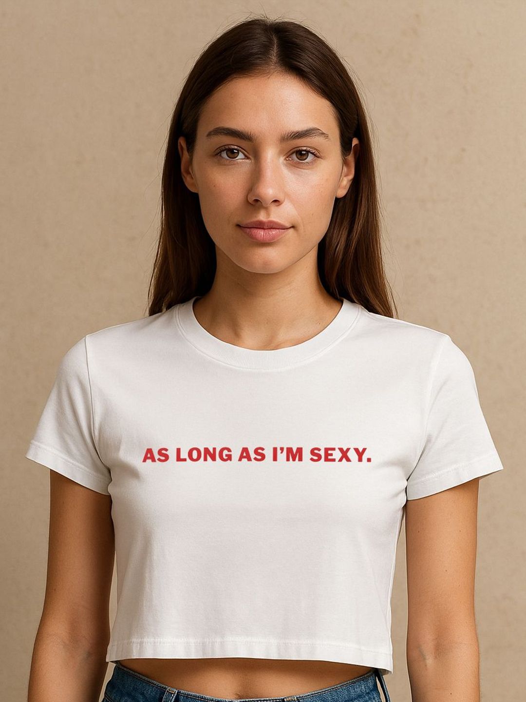 Art By Ritik Women As Long As I'm Sexy Crop Tee-picture-34