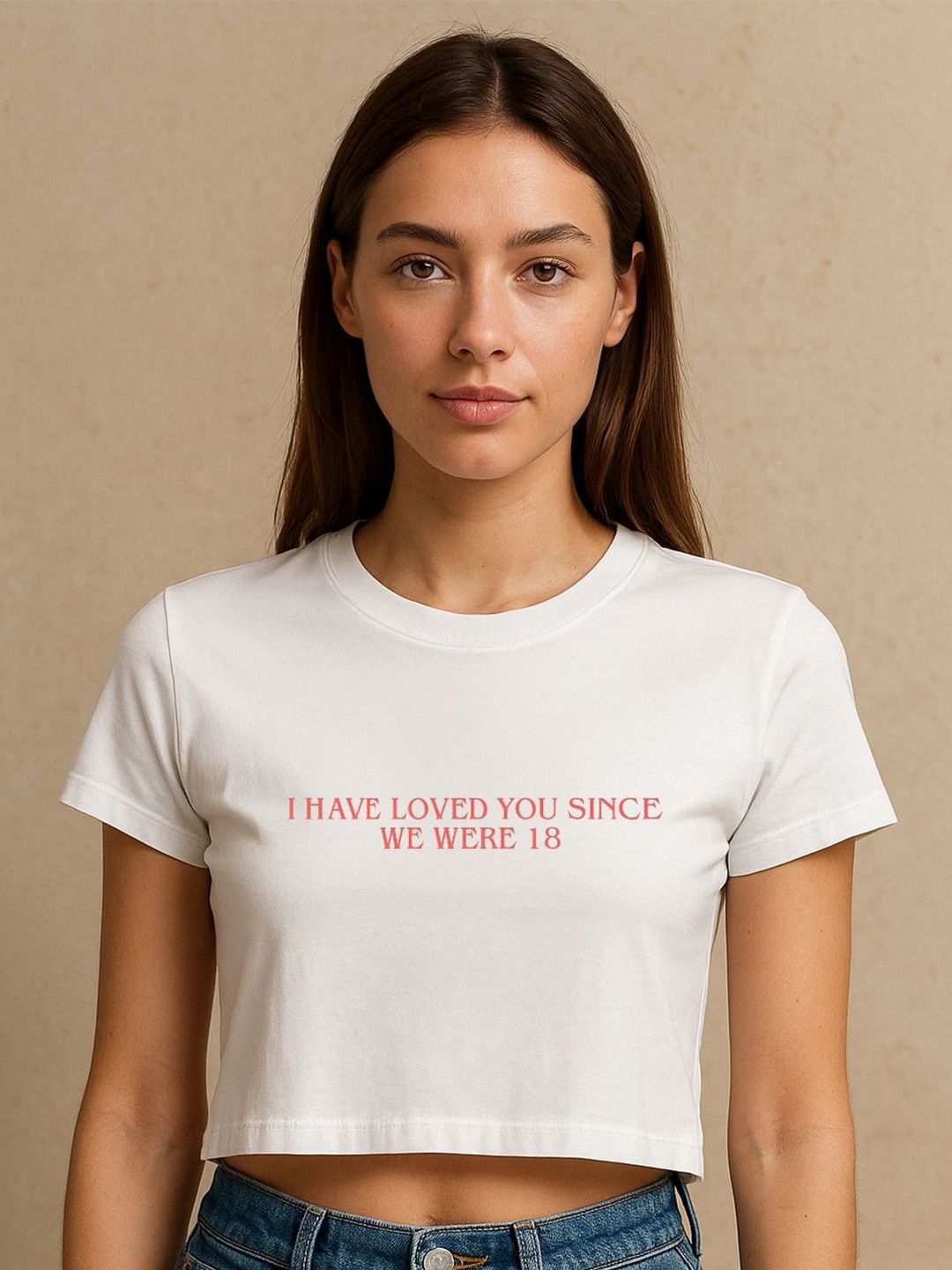 Art By Ritik Women Loved You Since We Were 18 Printed Crop T-shirt-picture-11