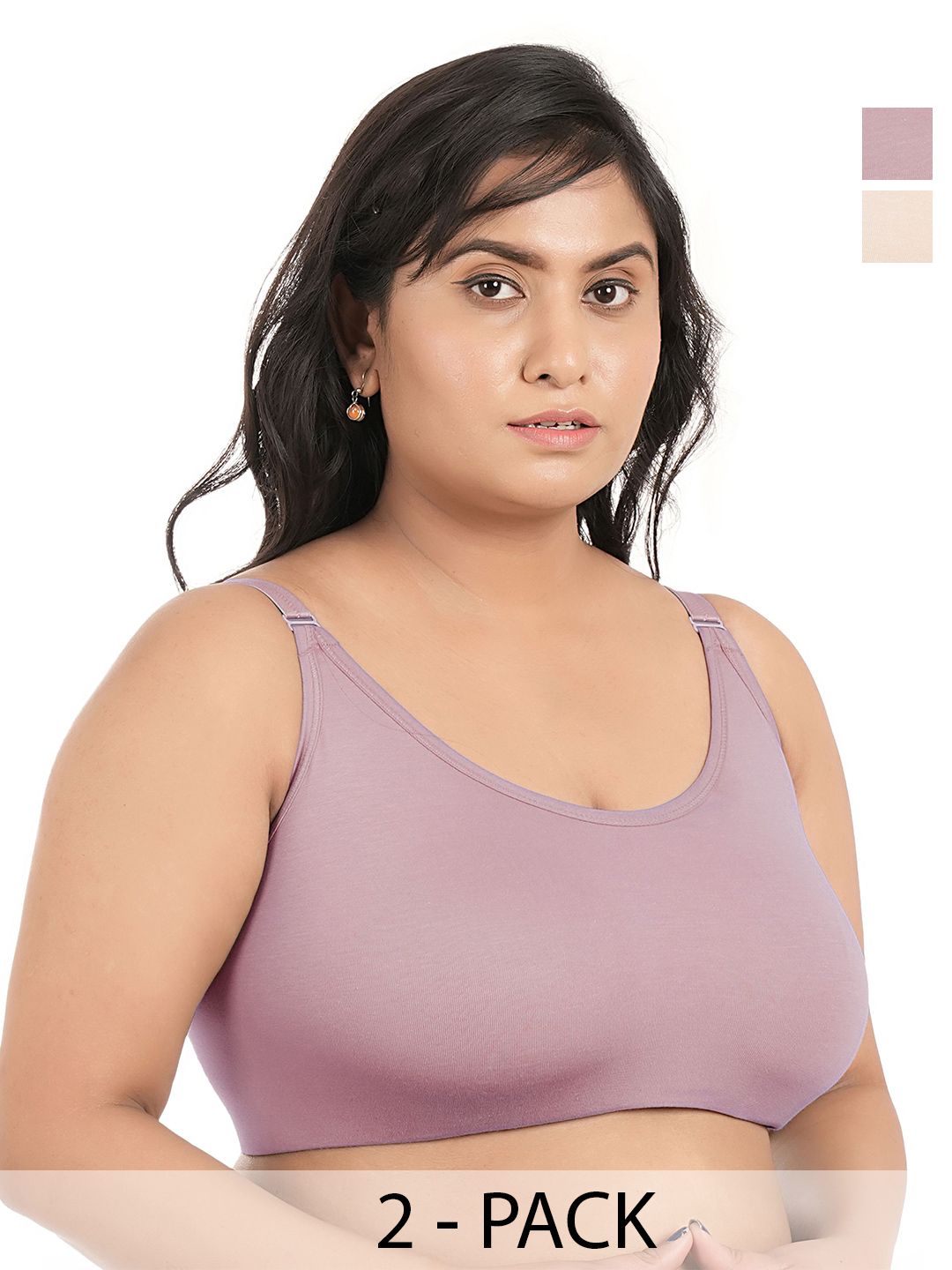 elina Women Pack of 2 Full Coverage Cotton Workout Bras-picture-24