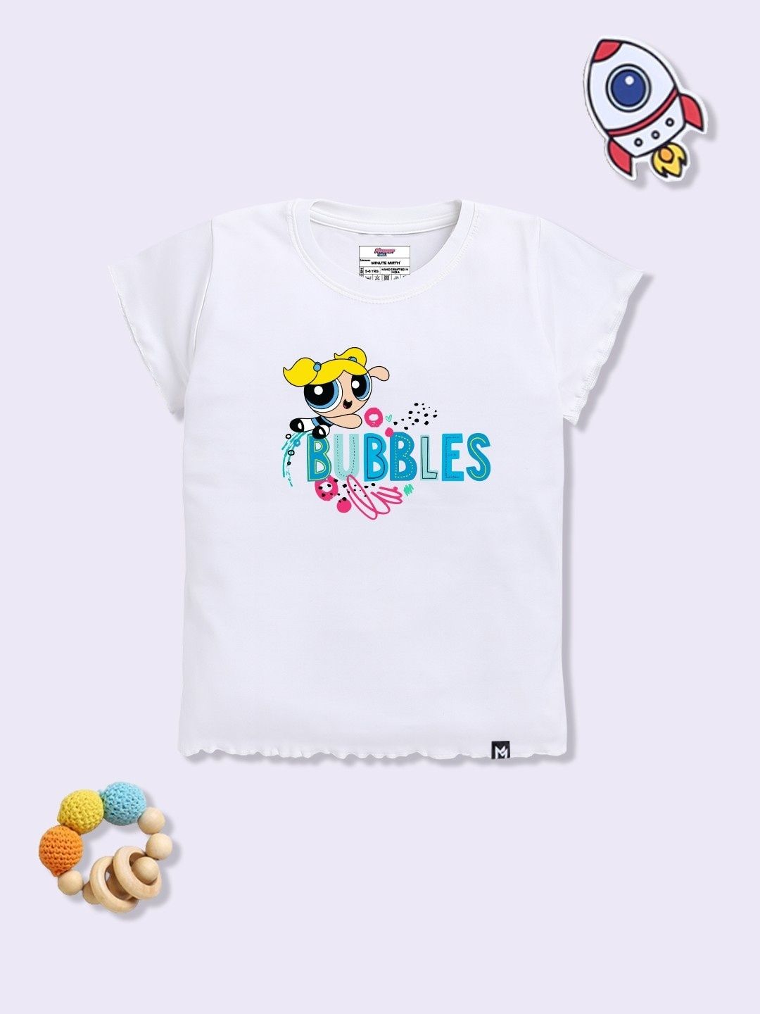 YK X Minute Mirth Powerpuff Girls Printed Cotton Top-picture-36