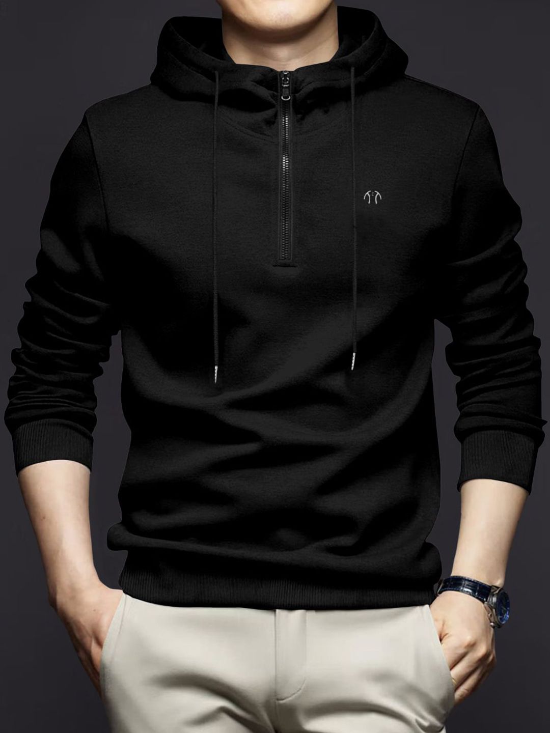 Triptee Men Hooded Pullover Sweatshirt-picture-35