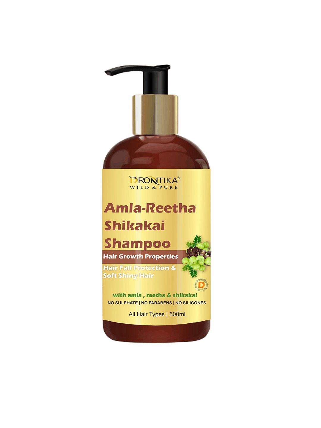 DRONTIKA Amla Reetha Shikakai Shampoo- 500 ml-picture-28