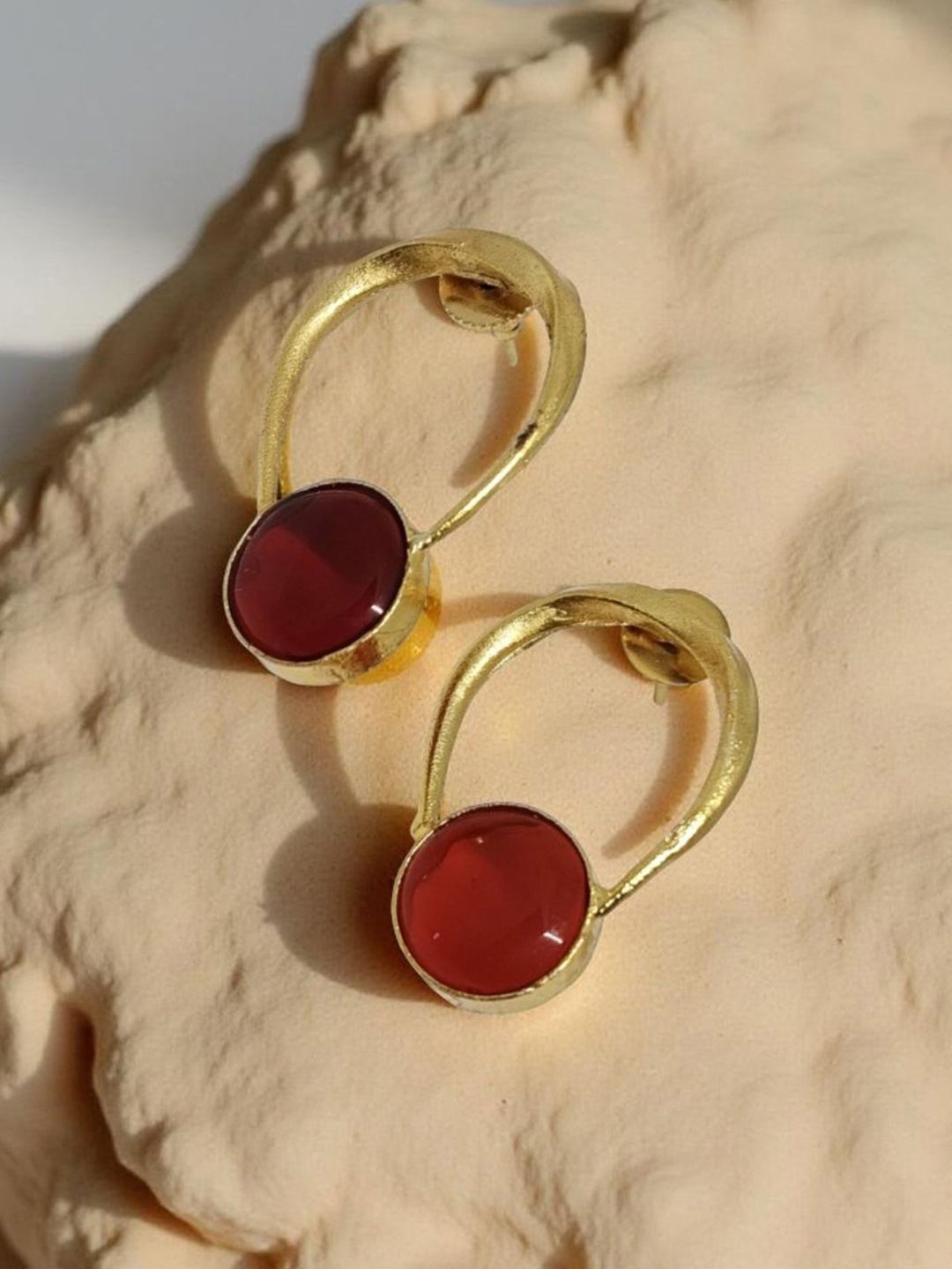 VYRA Aquamarine Studded Contemporary Drop Earrings-picture-41