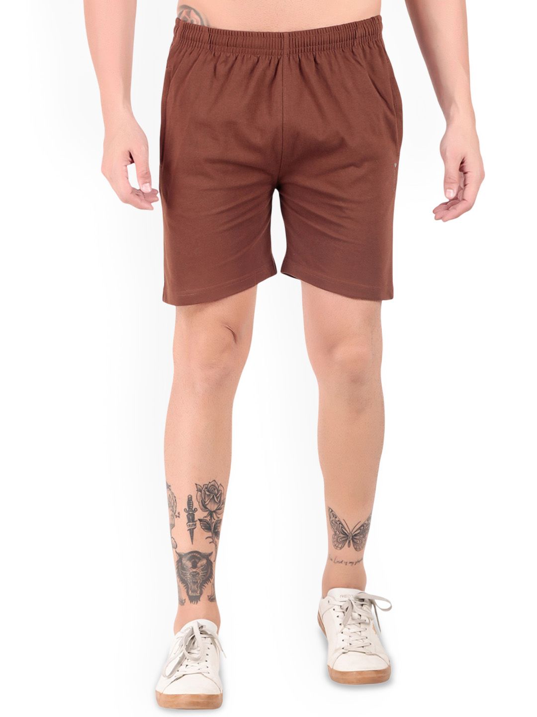 beUNIQ Men Regular Fit Mid-Rise Regular Shorts-image-6