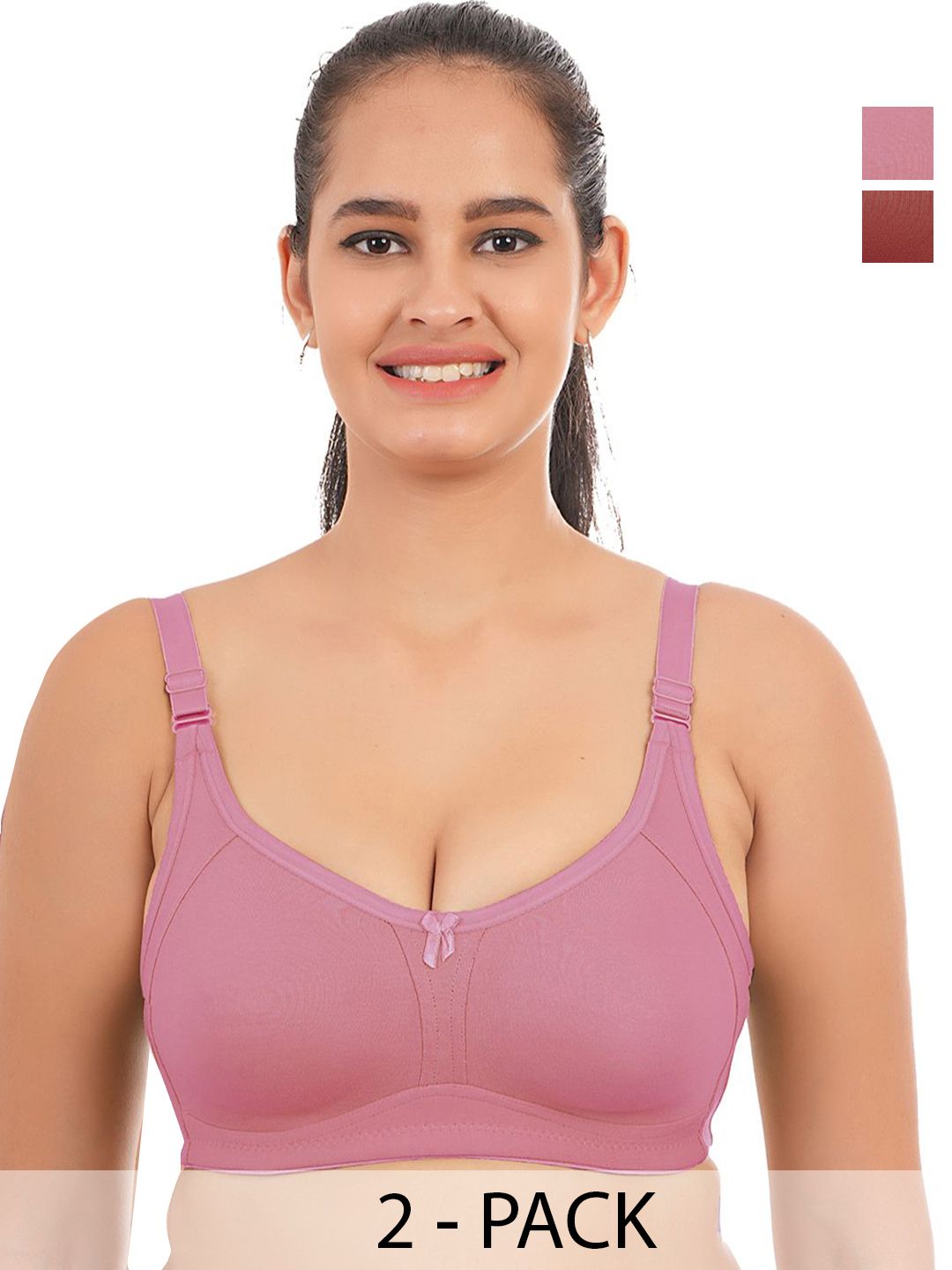 elina Pack Of 2 Full Coverage Lightly Padded Minimizer Bra-picture-19