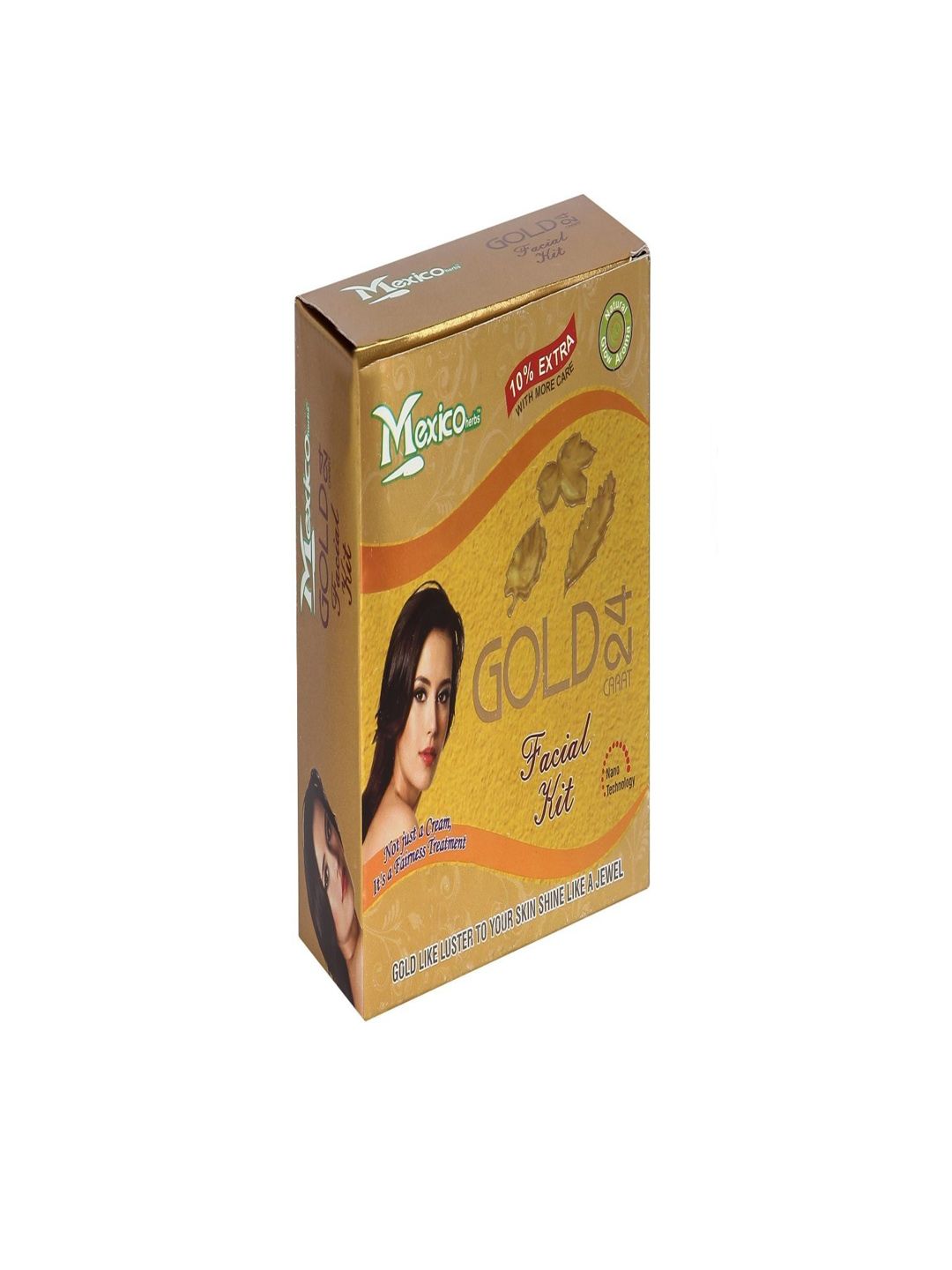 Mexico herbs Set Of 2 Gold Facial Kit With Coffee Under Eye Cream-picture-38