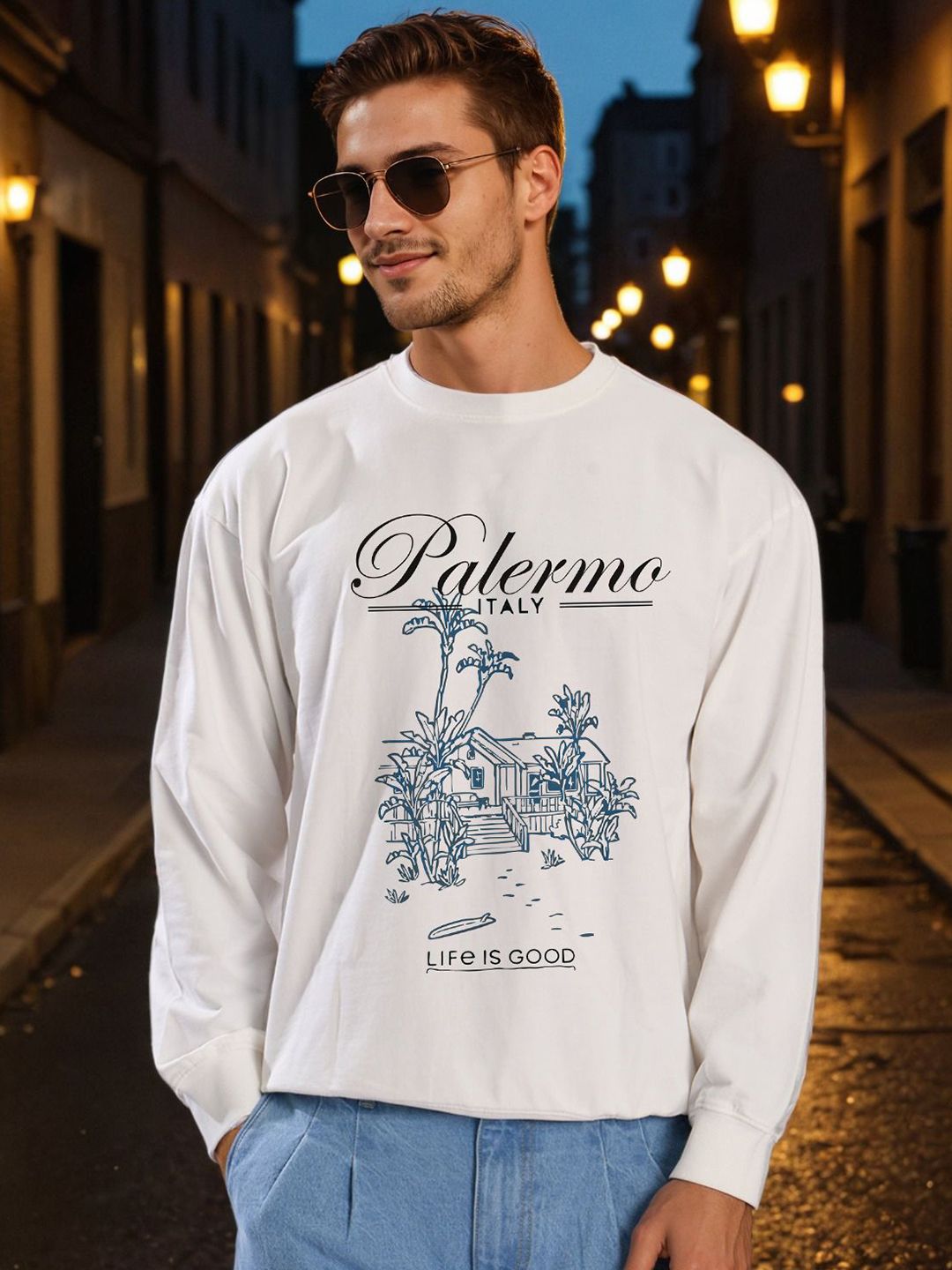 Bene Kleed Men Graphic Printed Relax Fit Long Sleeve Pullover Cotton Sweatshirt-picture-36