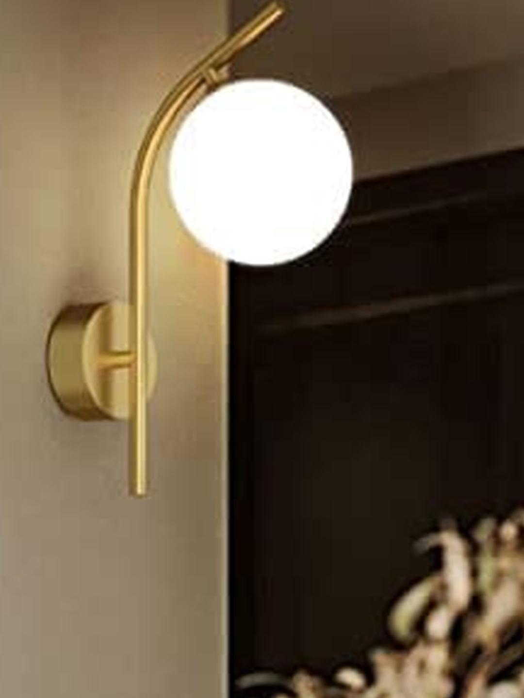 SWIATLO Gold-Toned Metal Quirky Spherical Shaped Wall Lamp-picture-10