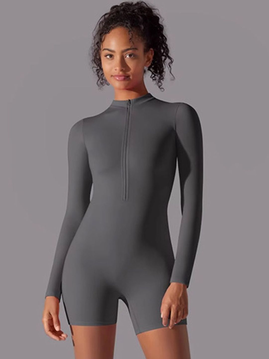 Curve it right Women Round Neck Legsuit-picture-29