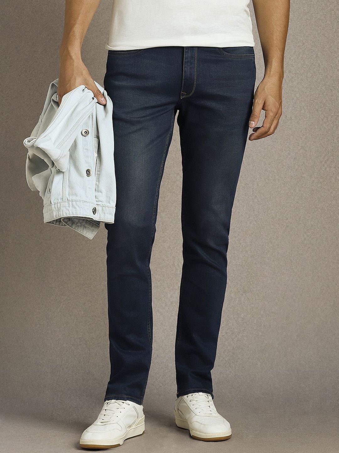 Louis Philippe Jeans Men Slim Fit Mid-Rise Stretchable Jeans-picture-24