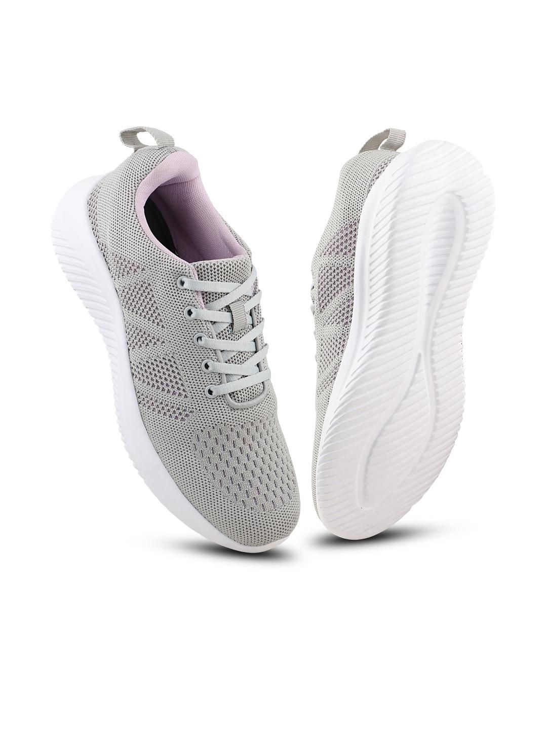 FUEL Women Grey Mesh Running Non-Marking Shoes-image-25