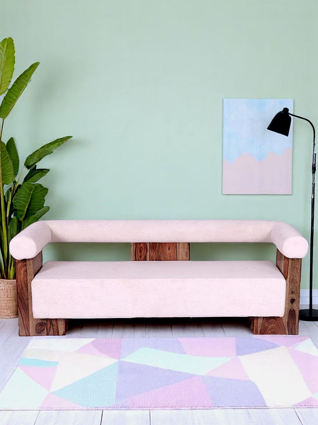 Ikiriya Sheesham Wood 3 Seater Sofa