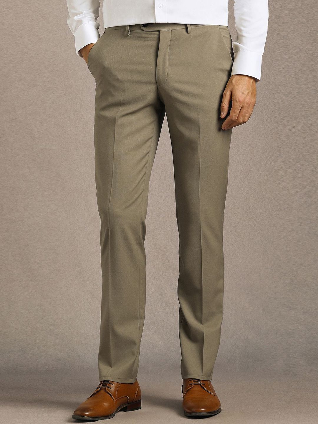 Luxure by Louis Philippe Men Slim Fit Formal Trousers-picture-33