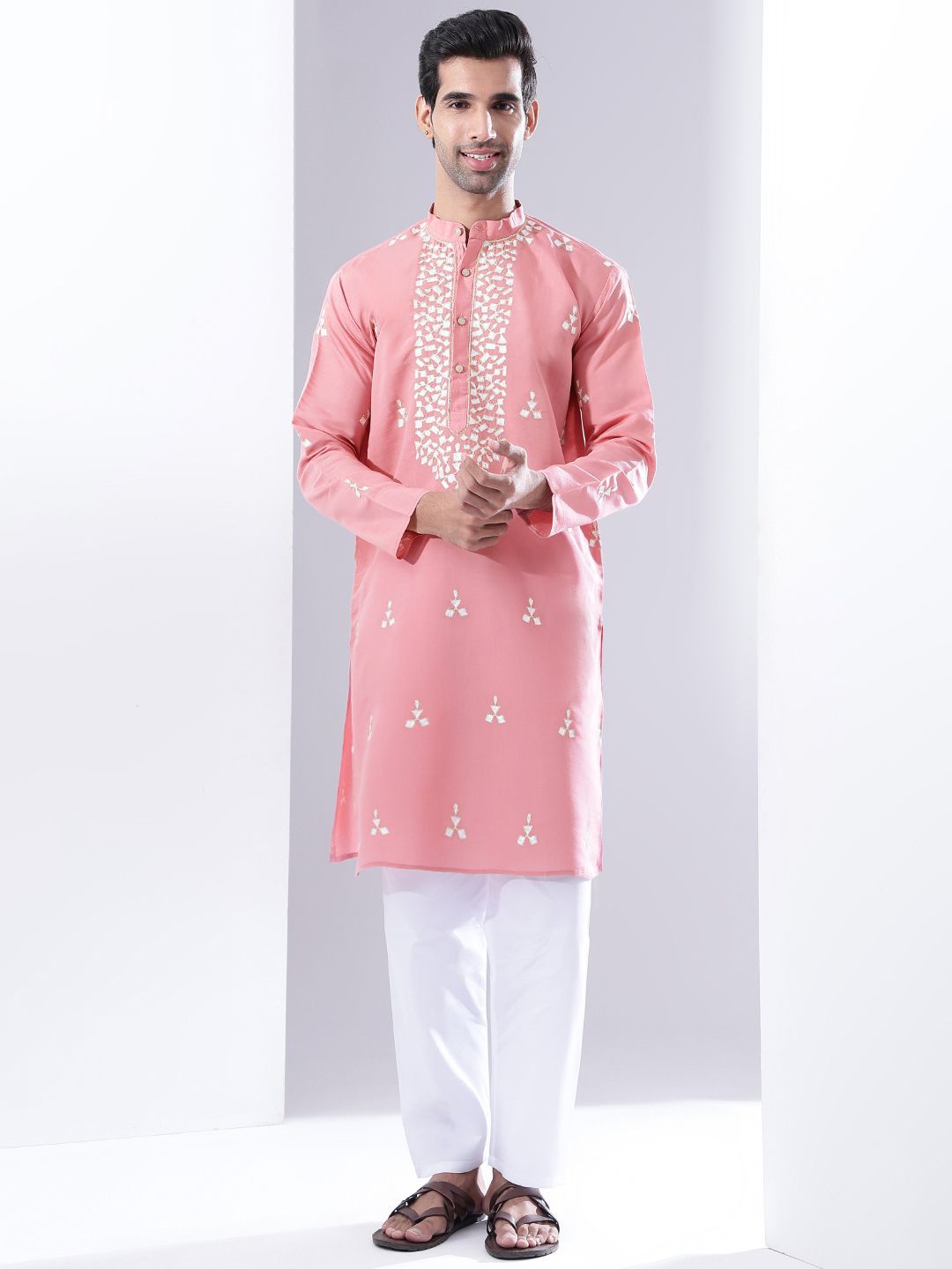 Anouk Men Ethnic Motifs Printed Kurta with Pyjamas-picture-27