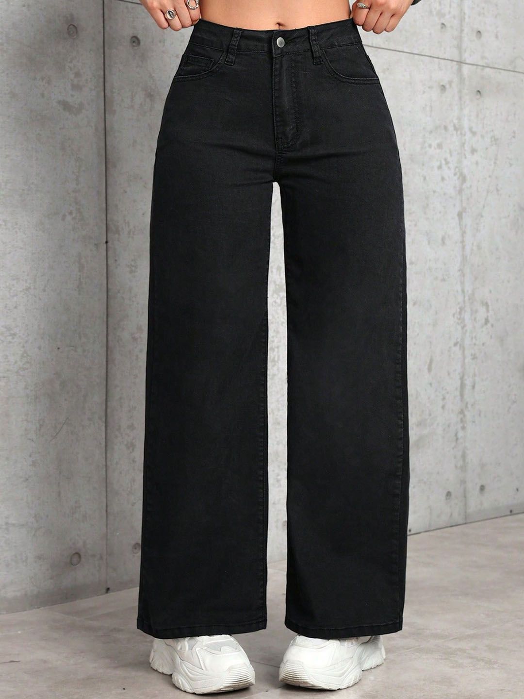 Shrutika Women Jean Wide Leg High-Rise Stretchable Jeans-image-26