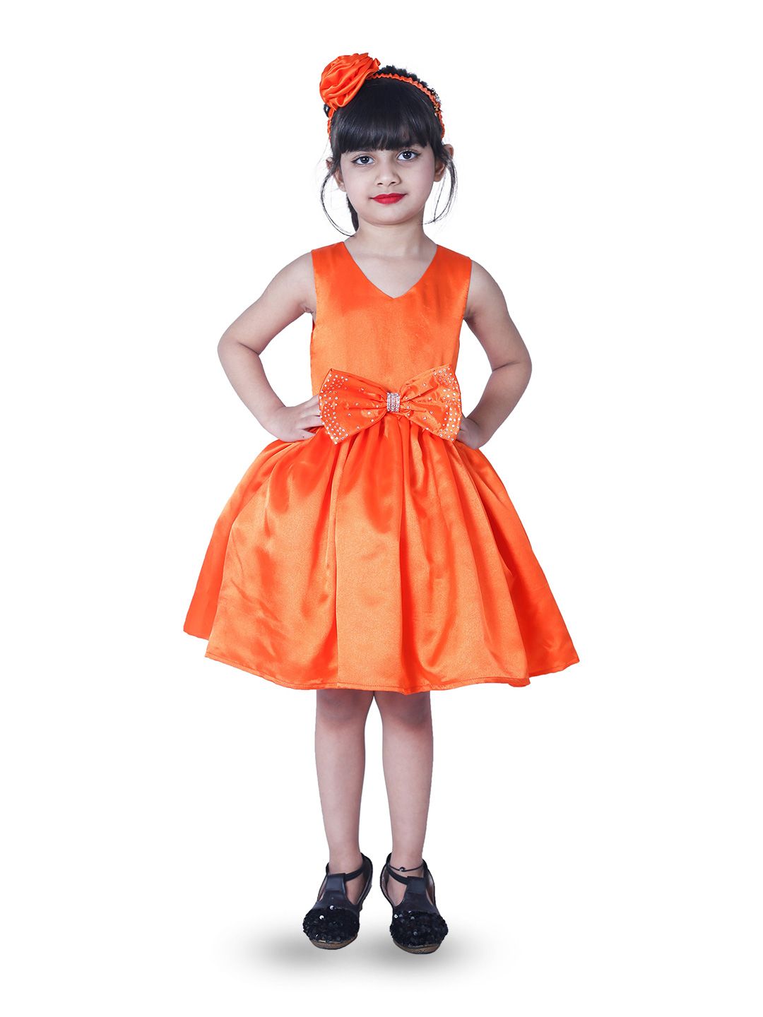BAESD Satin A-Line Dress-image-31