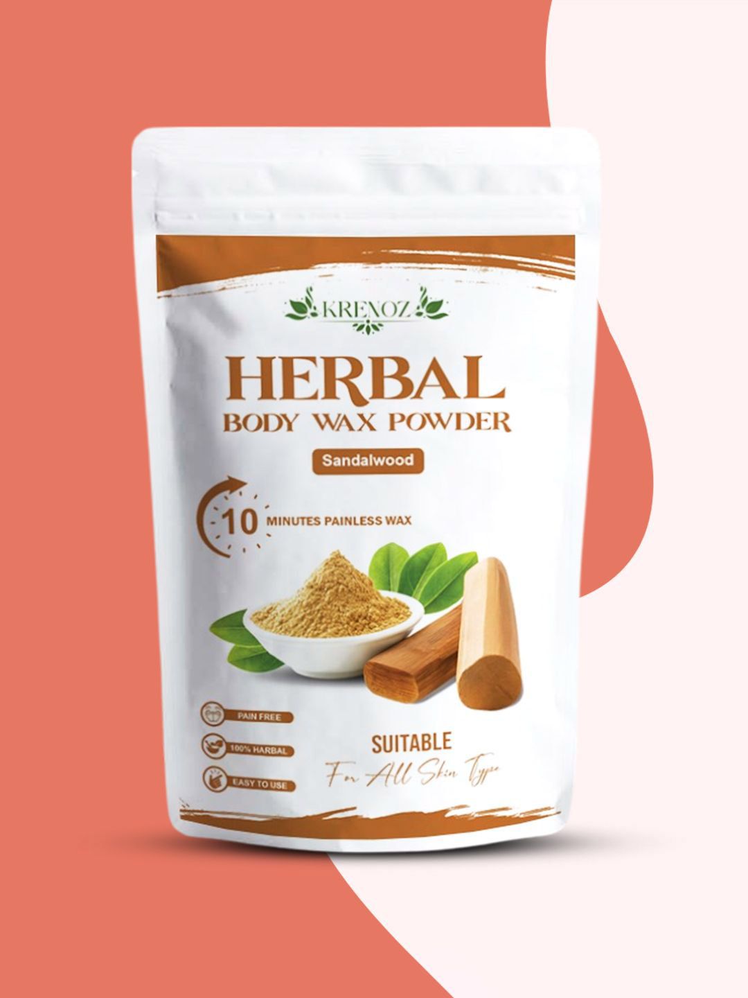 KRENOZ Sandalwood Body Wax Powder - 100 g-image-10