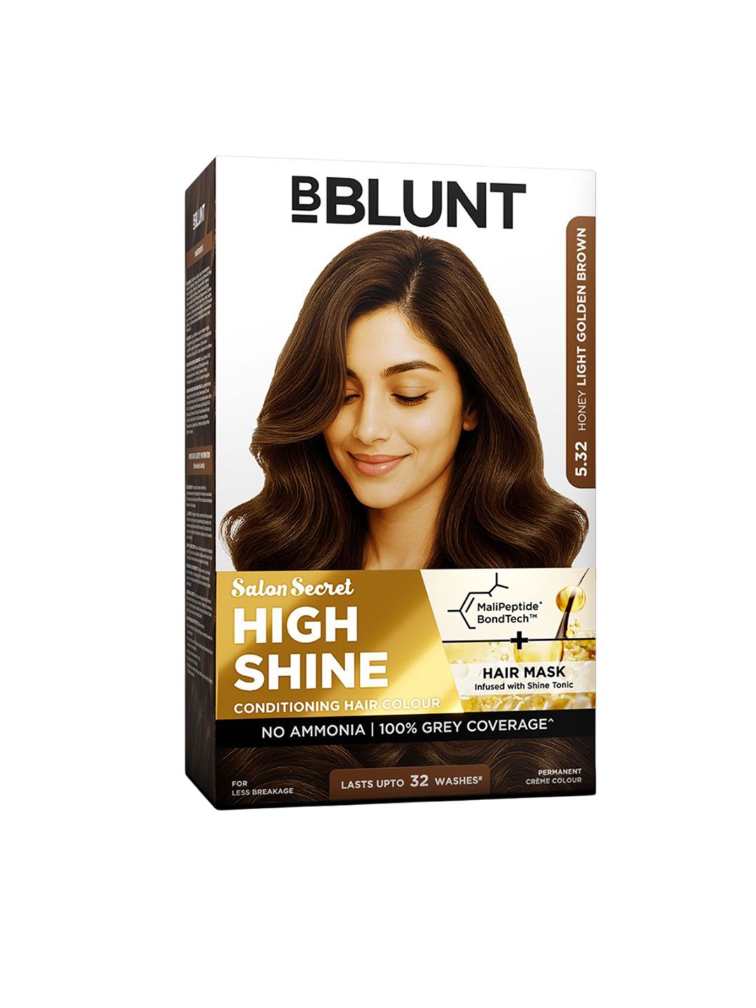 BBLUNT Salon Secret High Shine Conditioning Hair Colour - 130 g - Light Golden Brown-picture-21
