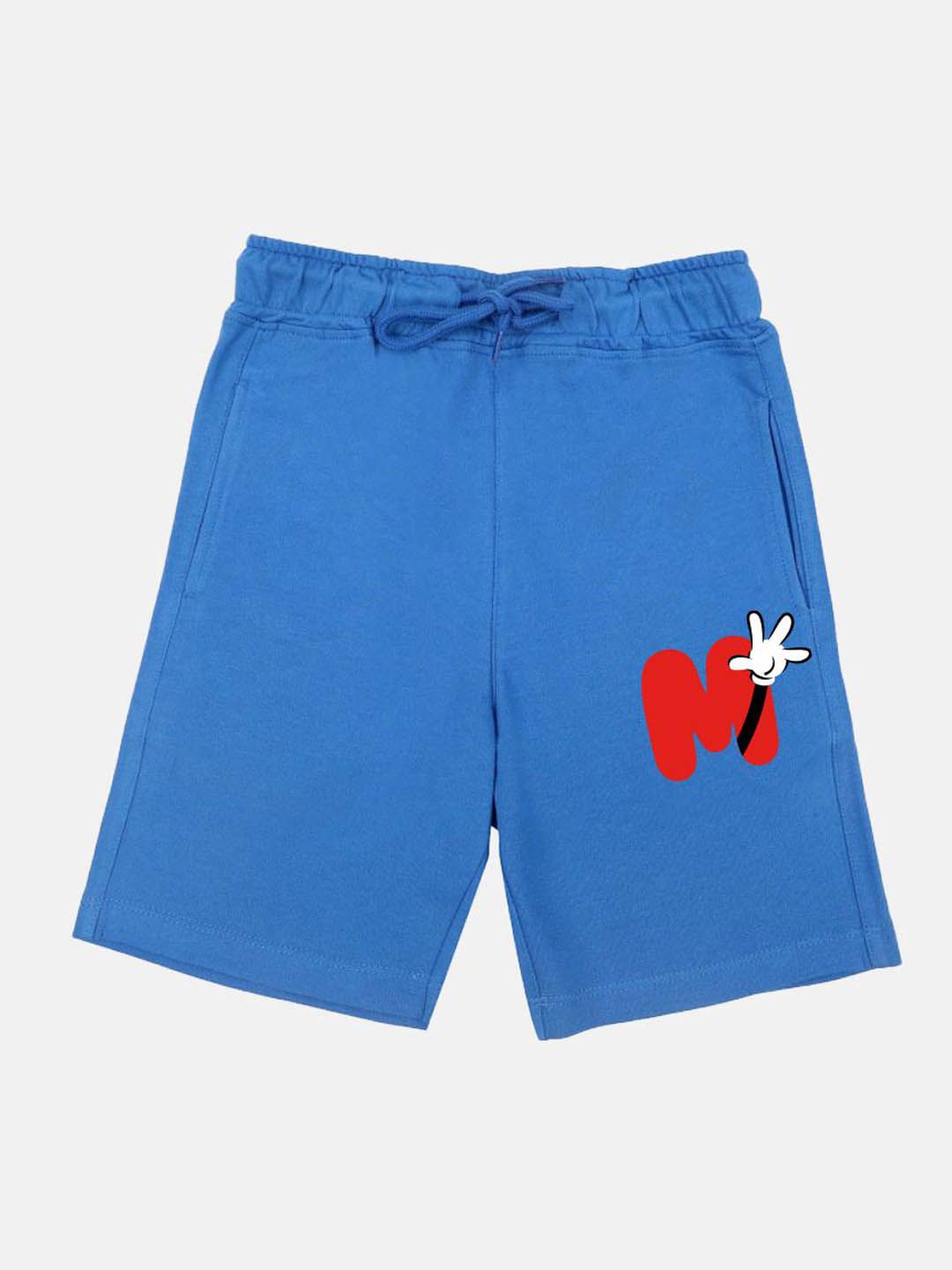YK Disney Boys Graphic Mickey Mouse Printed Regular Fit Mid-Rise Shorts-picture-10