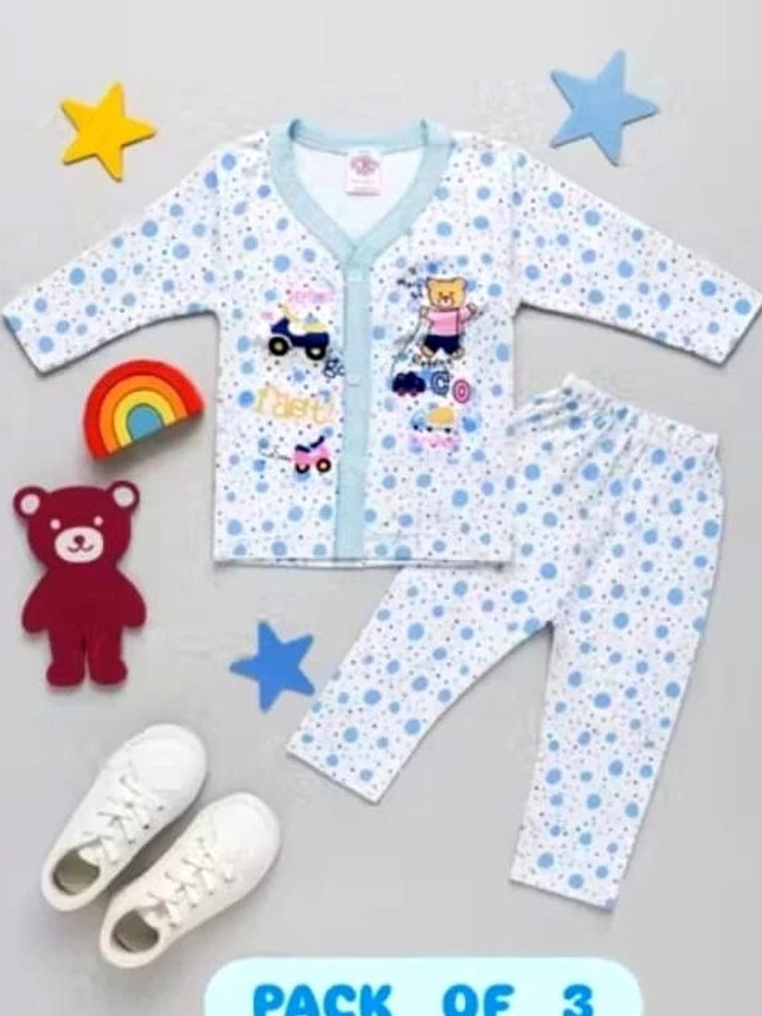 Fly Step Kids-Unisex Multicoloured Cotton Blend Clothing Set-picture-25