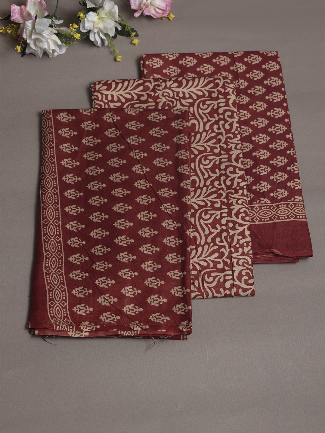 Ramraj Printed Pure Cotton Unstitched Dress Material