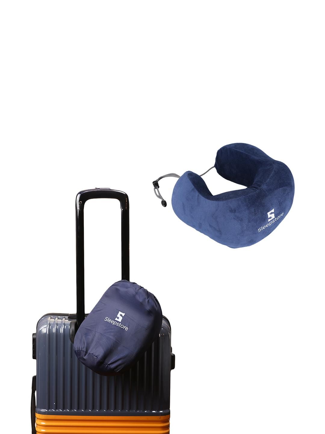 Sleepstore Unisex Kids White Memory Foam Filled Cotton Travel Pillow-image-16