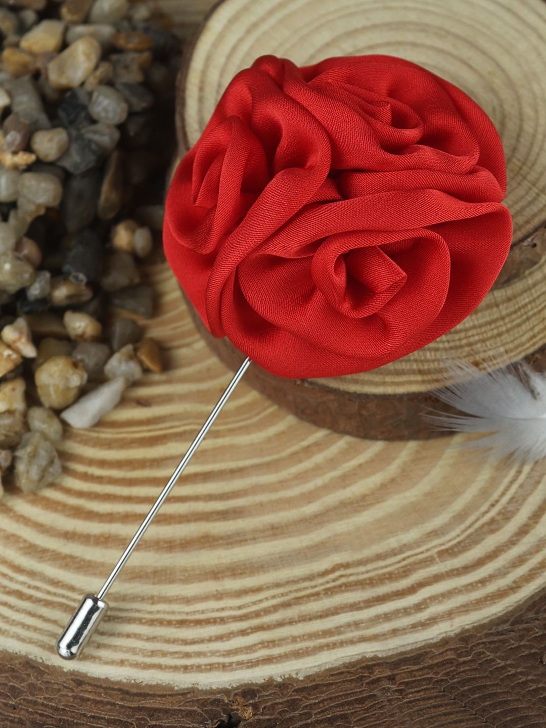 House of Pataudi Men Round Petal Flower Statement Brooch-picture-11