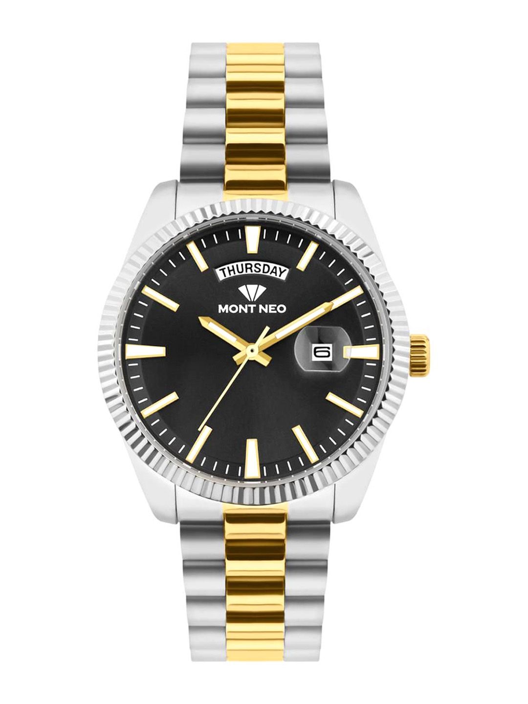 MONT NEO Men Dial & Stainless Steel Bracelet Style Straps Analogue Watch G3505D-M1204-picture-11