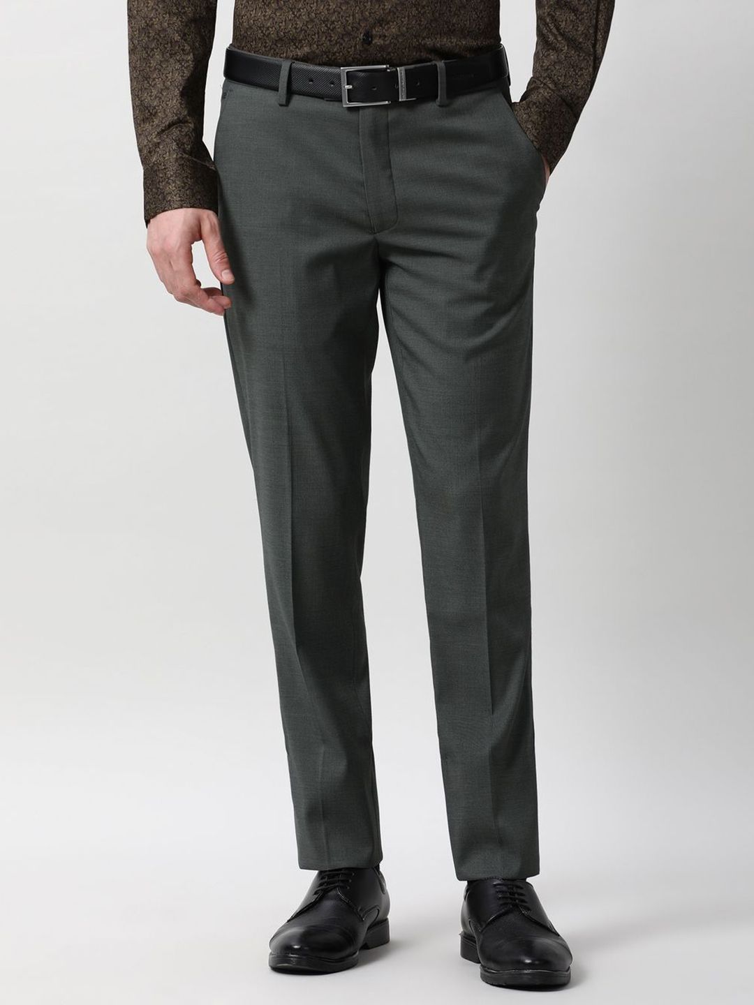 Peter England Elite Men Slim Fit Trousers-picture-31