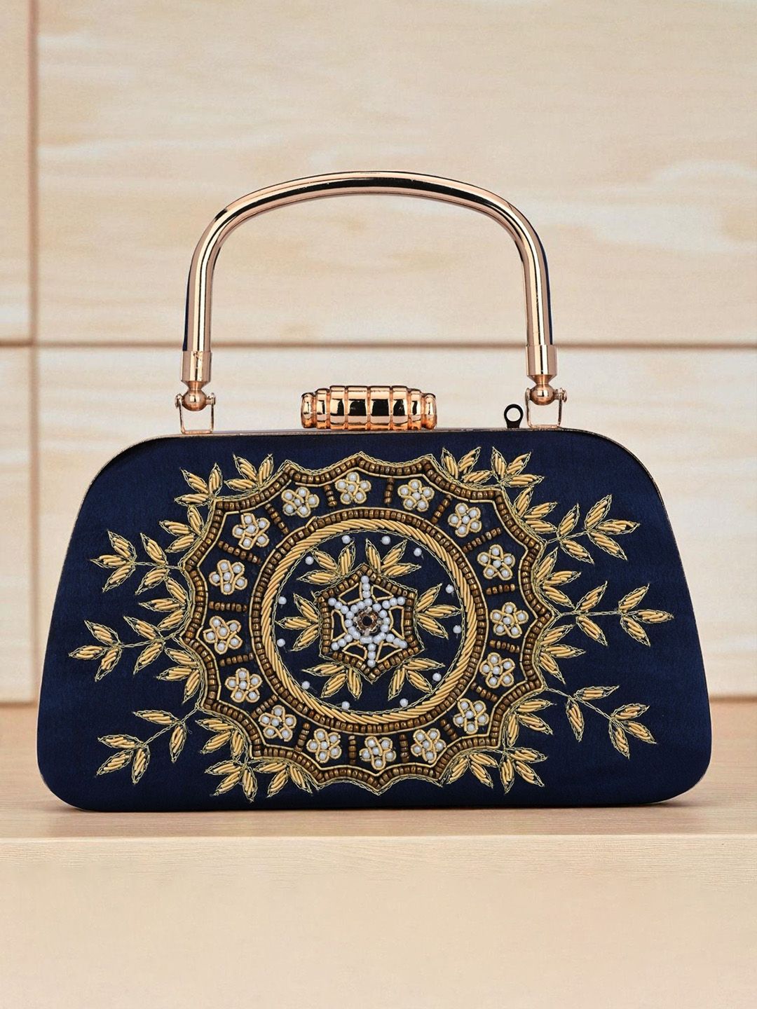 FOR THE BEAUTIFUL YOU Embellished Beads & Stones Box Clutch-picture-20