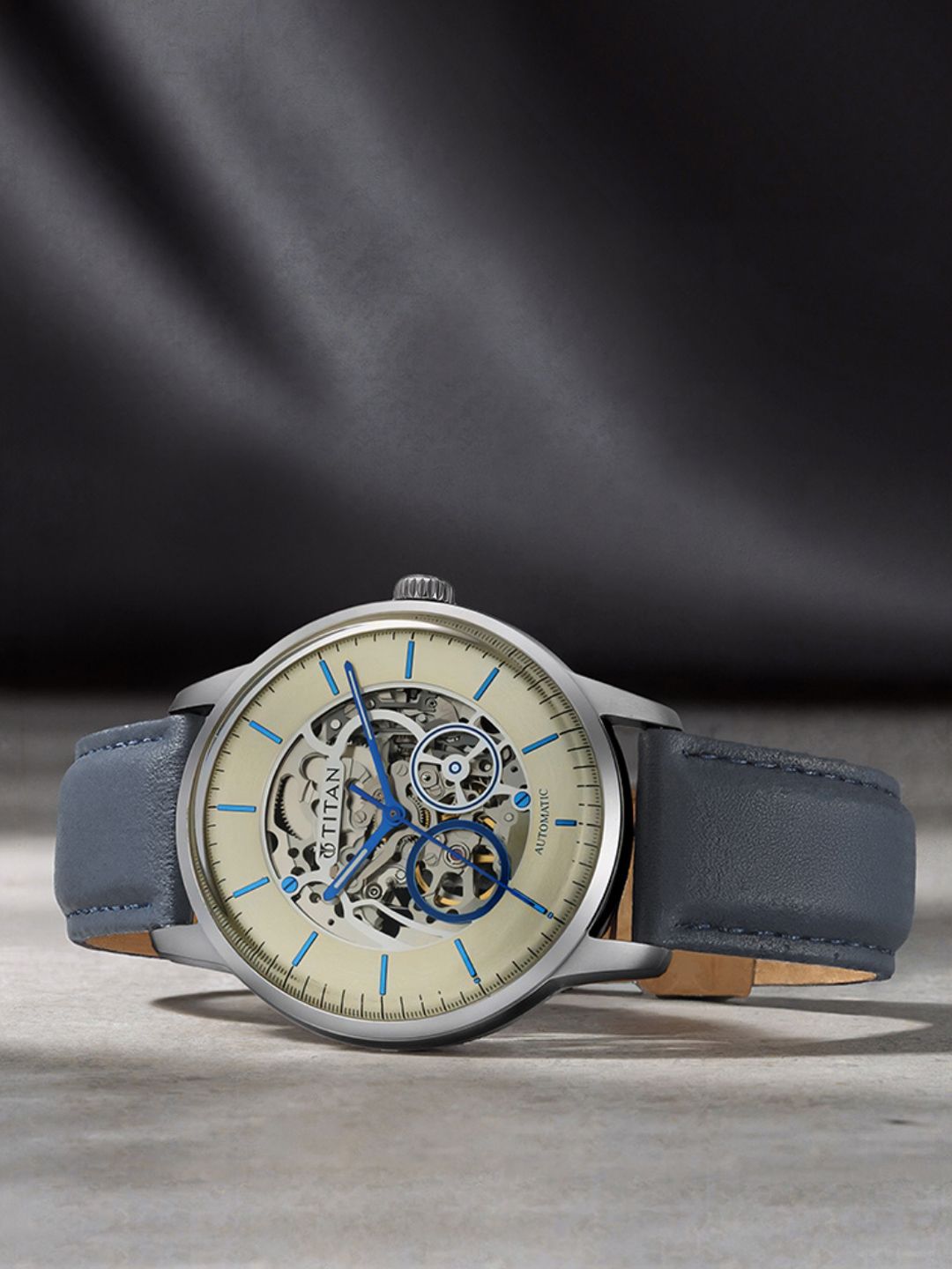 Titan Mechanical Men Cream Analogue watch 90110SL02