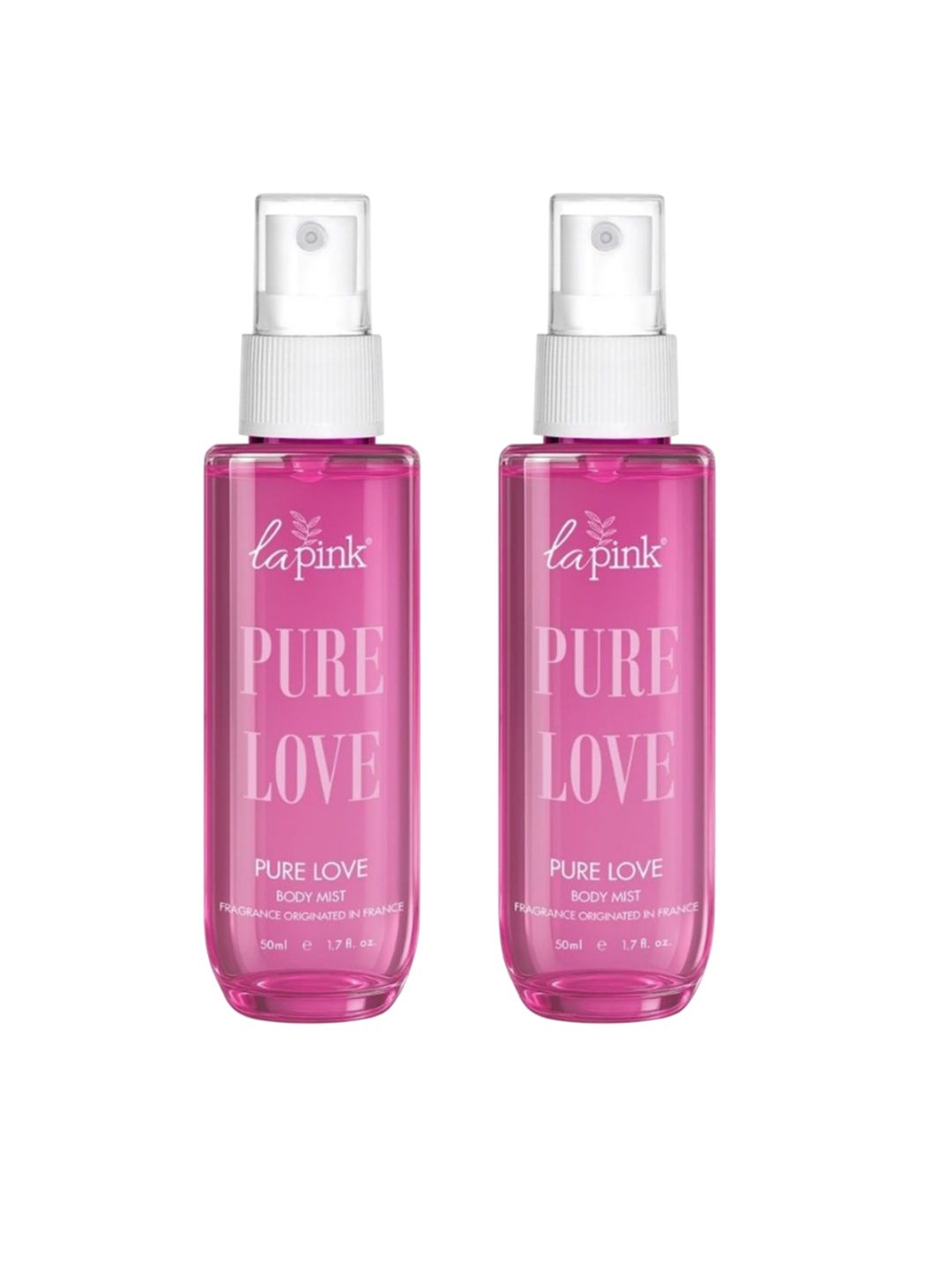 La Pink Set Of 2 Pure Love Long Lasting Body Mist Spray - 50 ml Each-picture-39