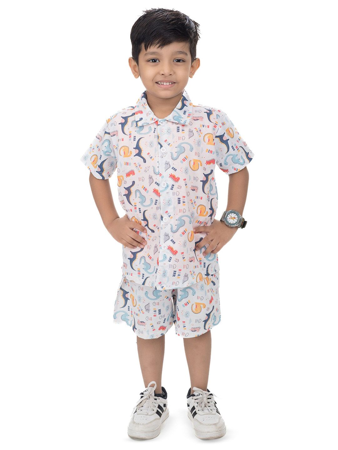 NEW GEN Boys Printed T-shirt and Shirt with Shorts-picture-50