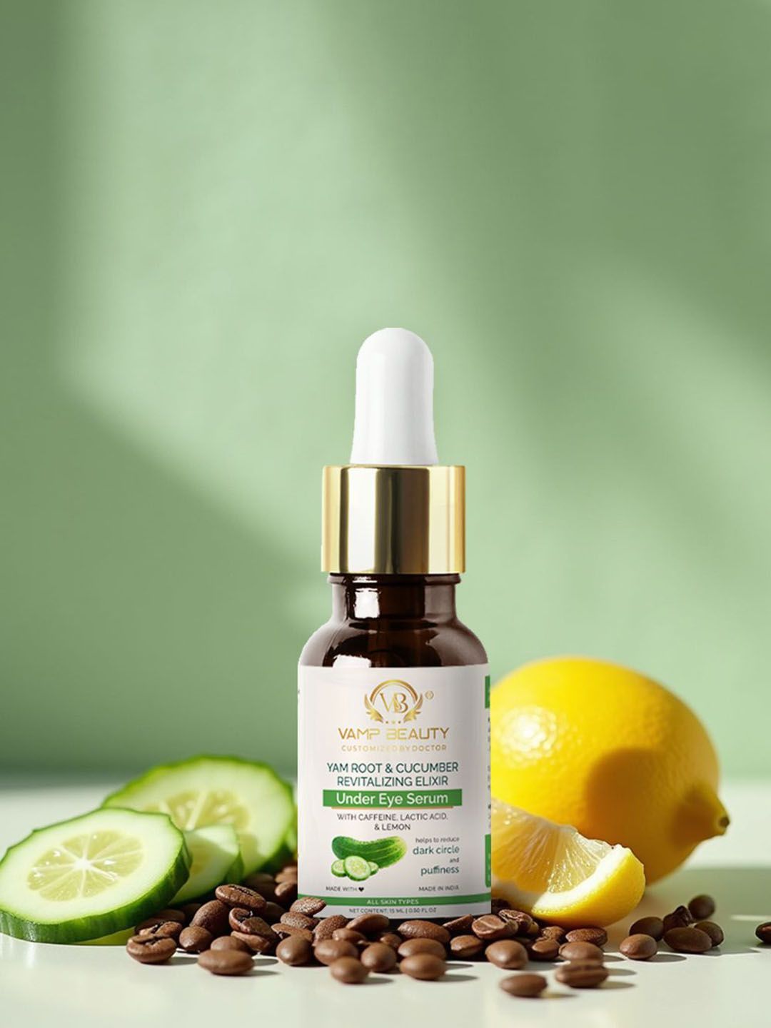 vamp beauty Yam Root & Cucumber Revitalizing Exilir Under Eye Serum - 15 ml-picture-20