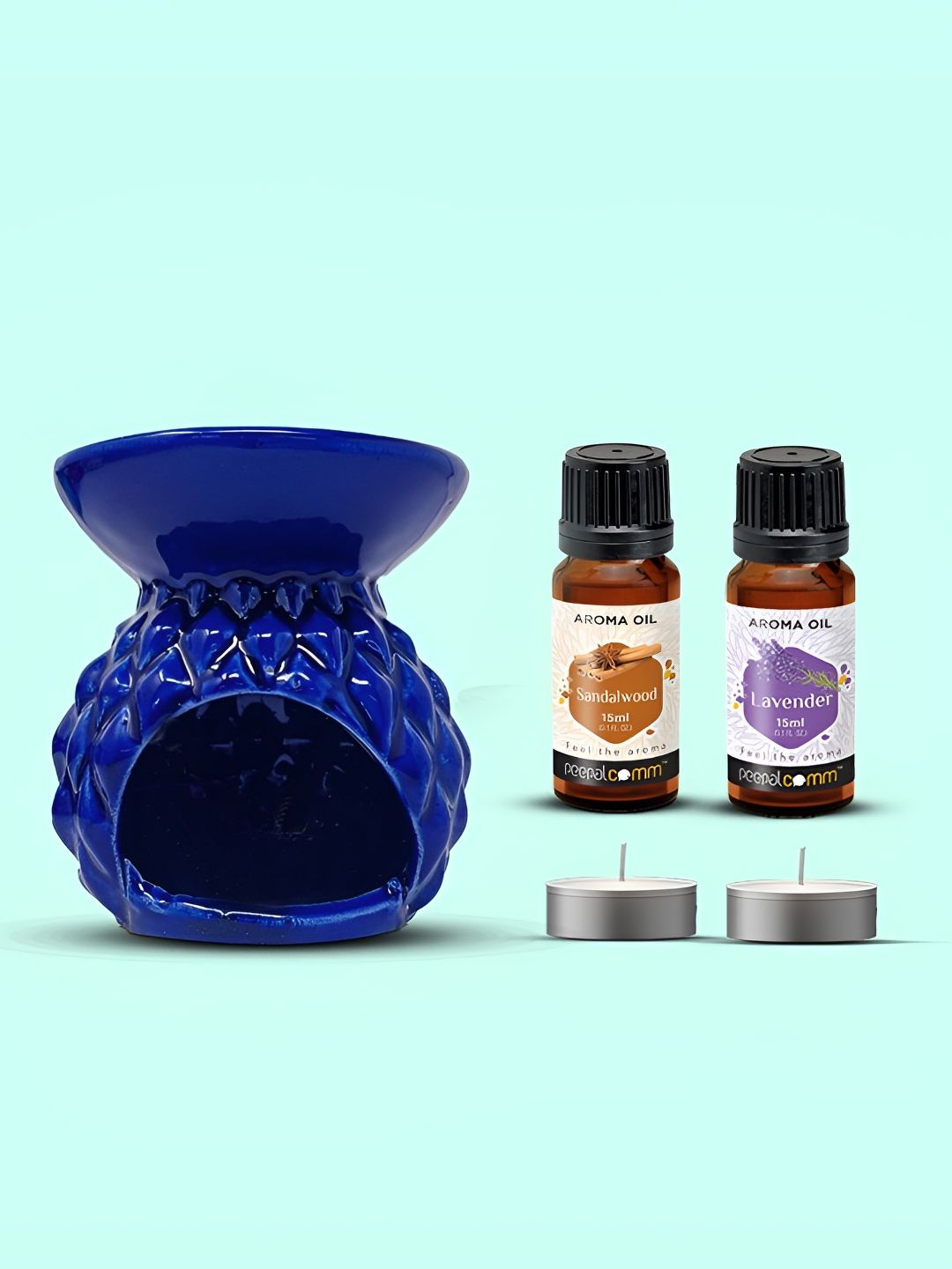 PEEPALCOMM 3-Pcs Blue Aroma Oil Diffuser With Scented Oils-picture-33
