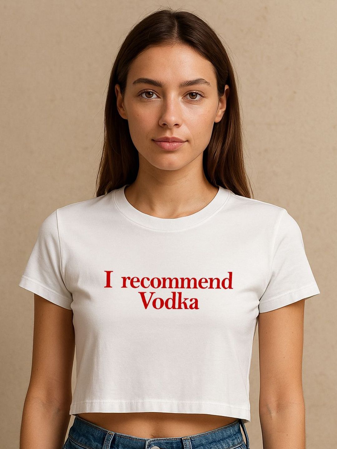 Art By Ritik Women I Recommend Vodka Crop Tee-picture-26