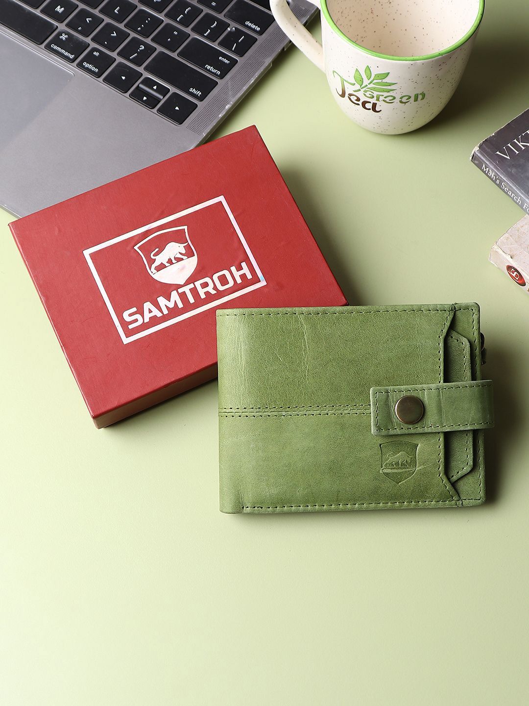SAMTROH Men Leather Two Fold Wallet-picture-30