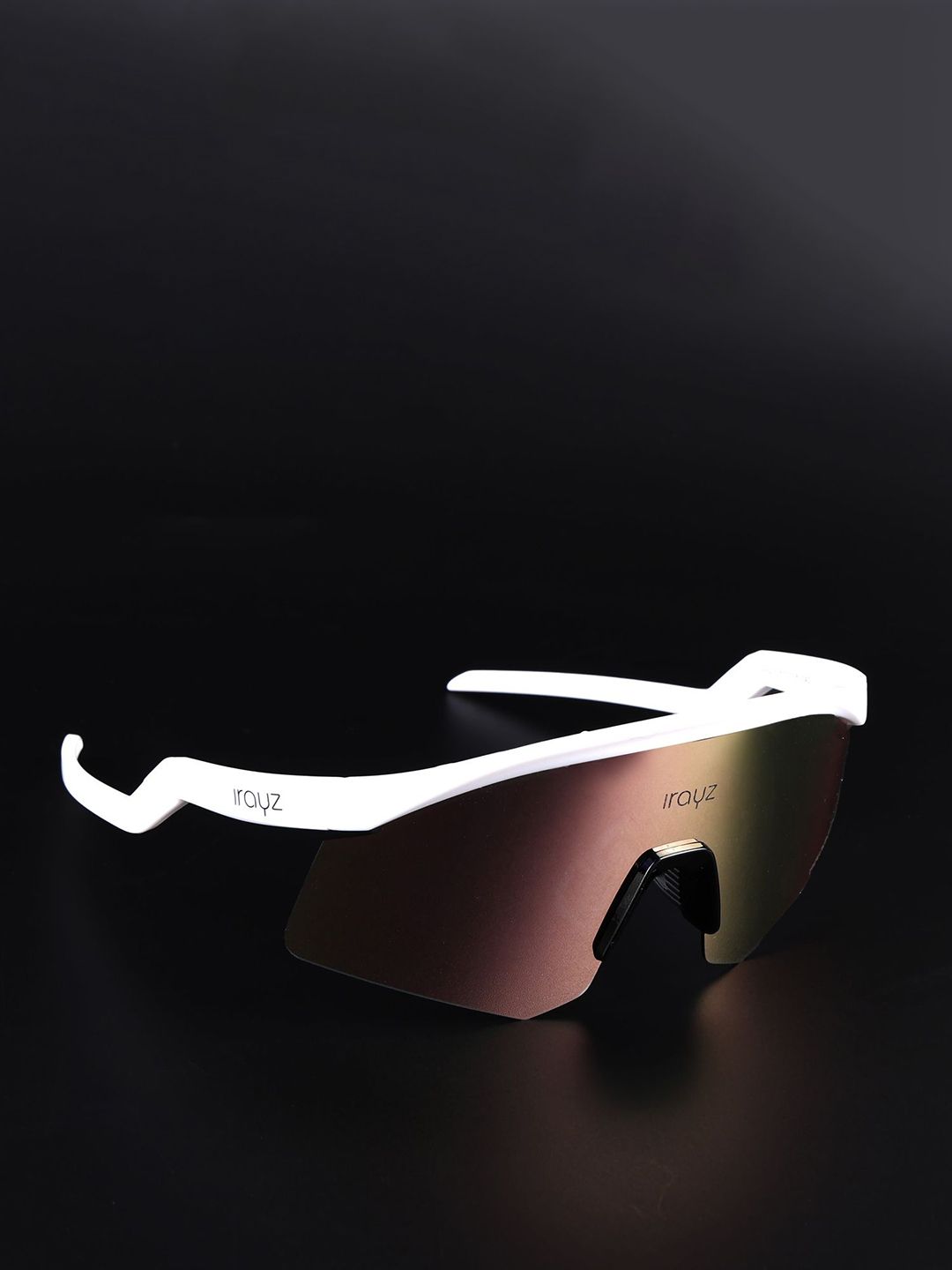 Irayz Men Mirrored Lens & White Sports Sunglasses with-picture-12