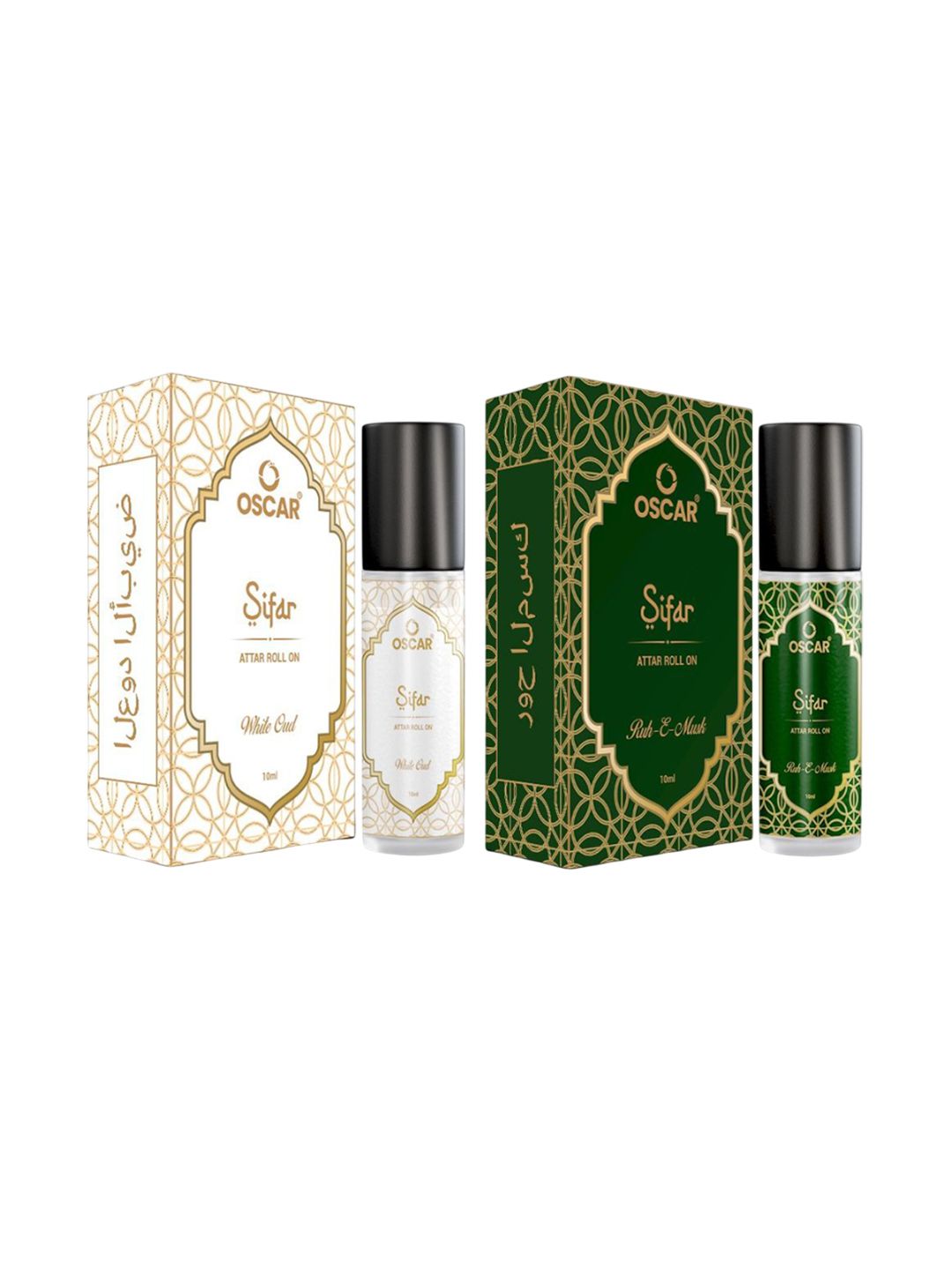 OSCAR Set Of 2 White Oud & Ruh-e-Musk Alcohol-Free Roll On Attar - 10 ml Each-picture-22