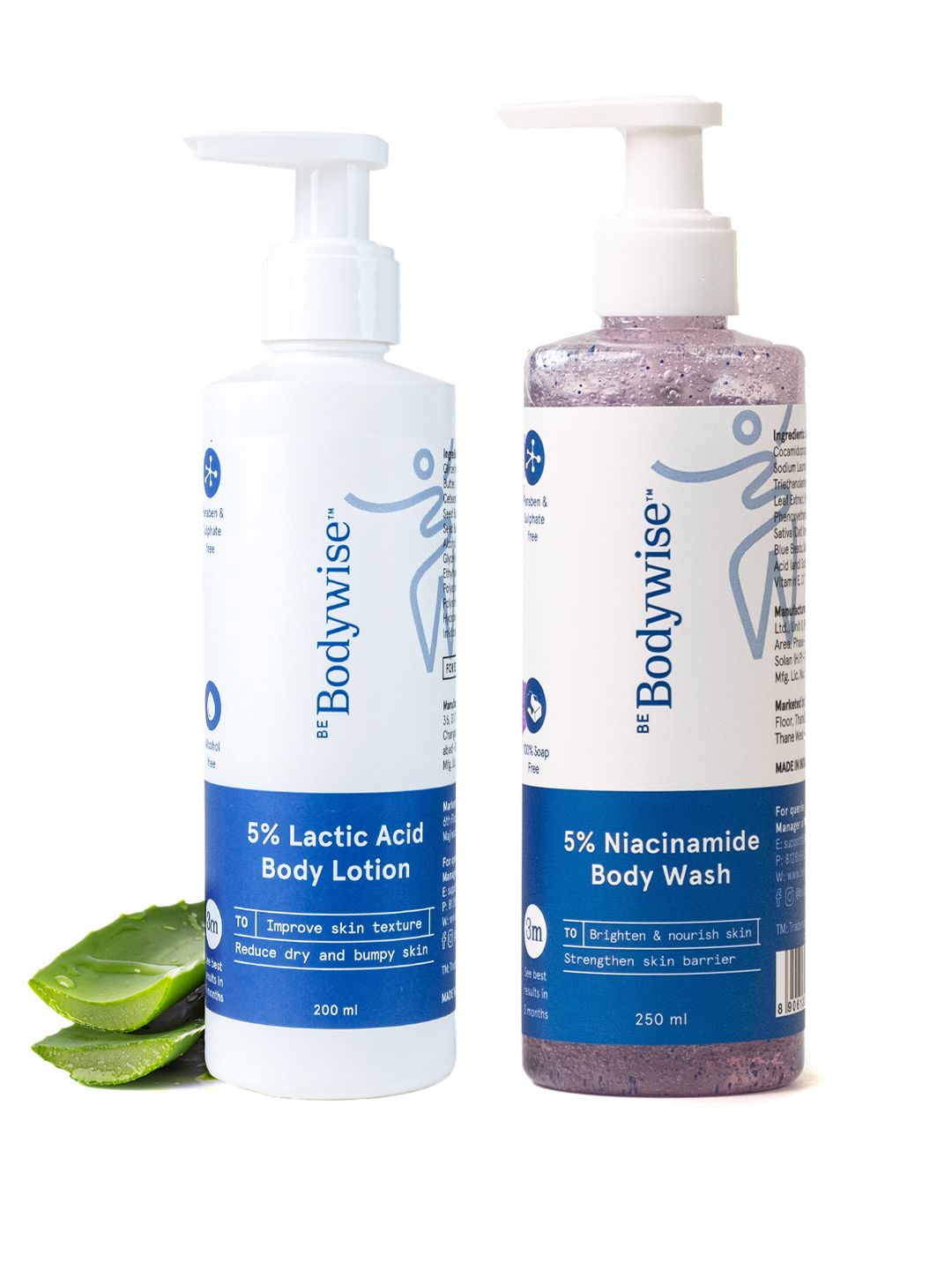 Be Bodywise Set of Lactic Acid Body Lotion 200ml & Niacinamide Body Wash 250ml-image-48