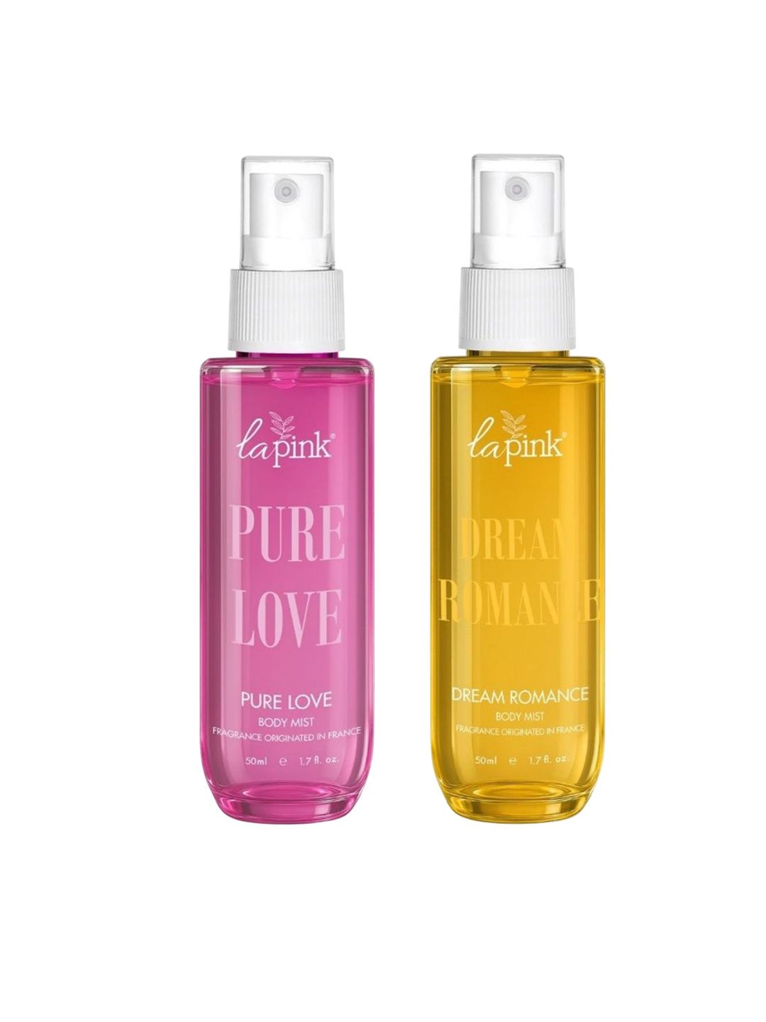 La Pink Set Of 2 Pure Love & Dream Romance Long Lasting Body Mist Spray - 50 ml Each-picture-28