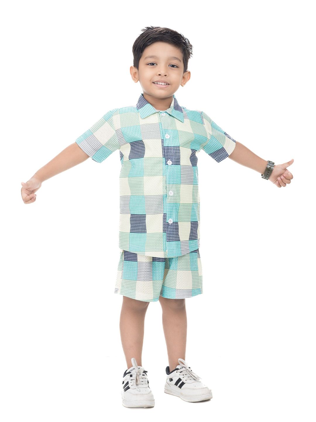 NEW GEN Boys Printed Shirt with Shorts-picture-44