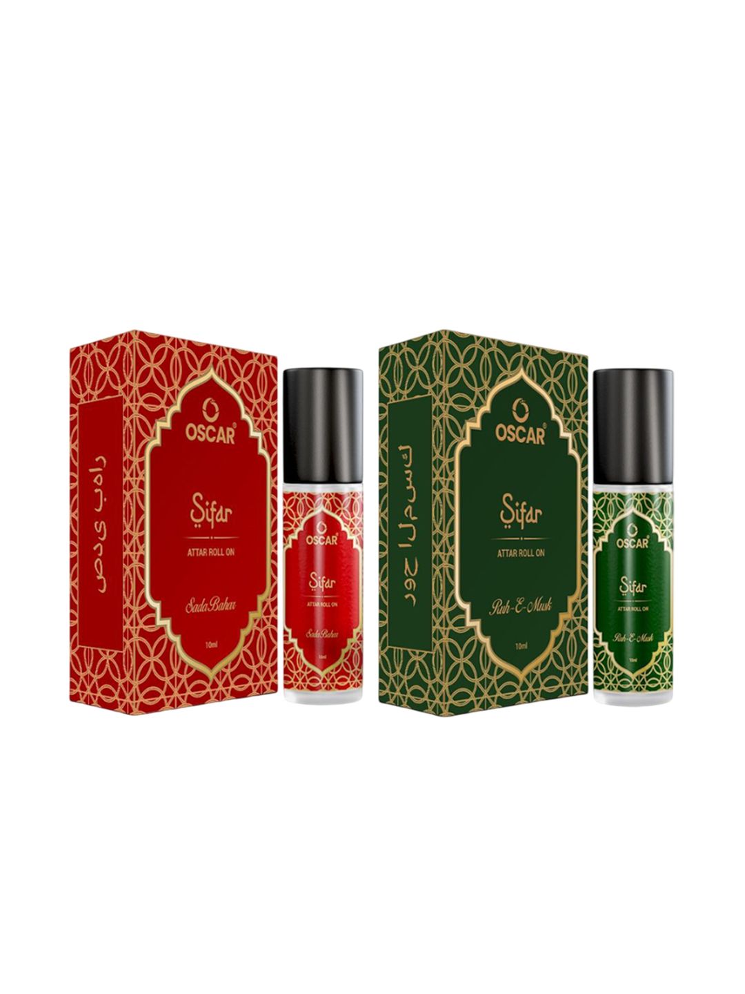 OSCAR Set Of 2 Sadabahar & Ruh-e-Musk Alcohol-Free Roll On Attar - 10 ml Each-image-5