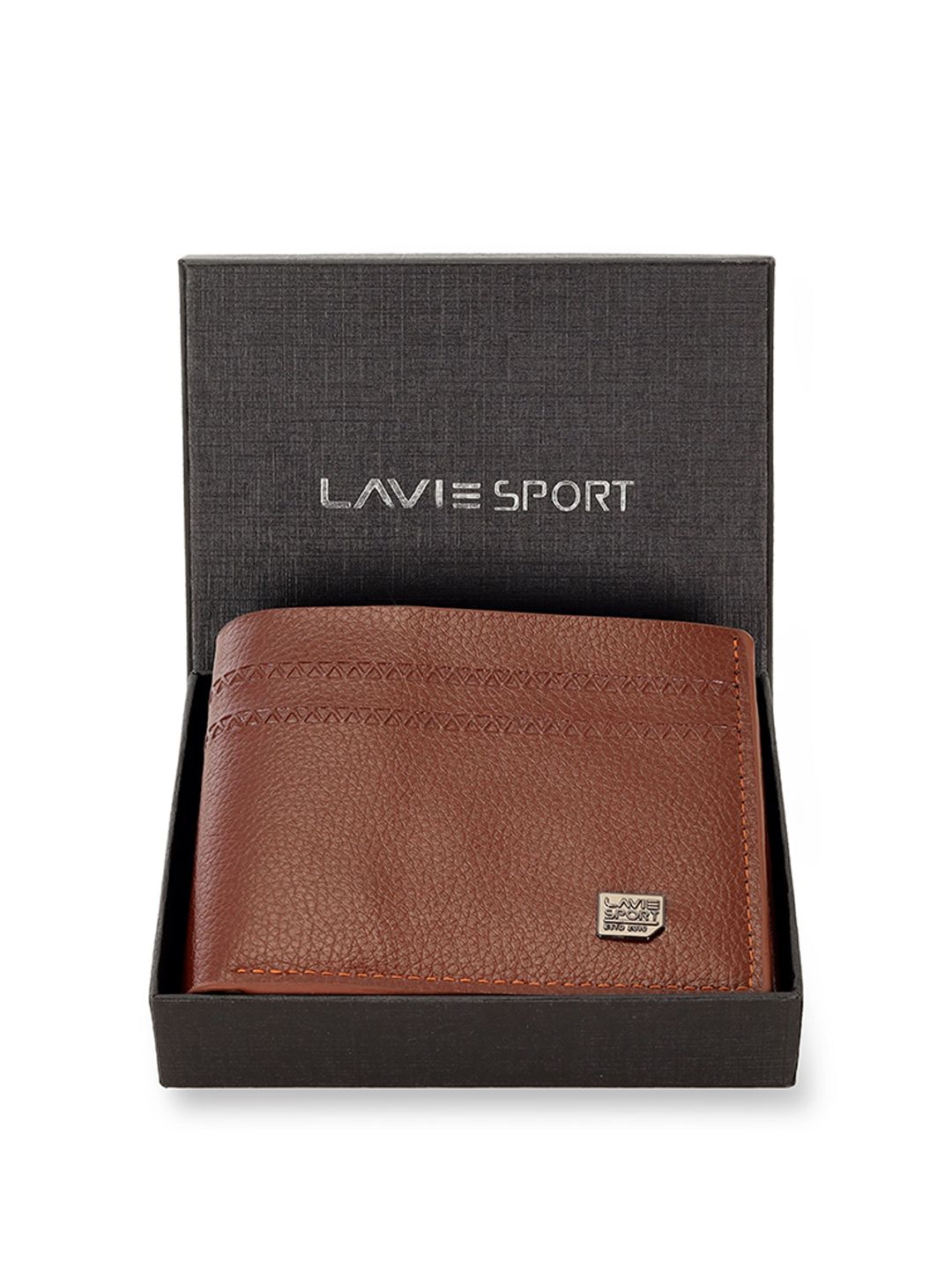 LAVIE SPORT Arthur Men Textured Two Fold Wallet-image-7